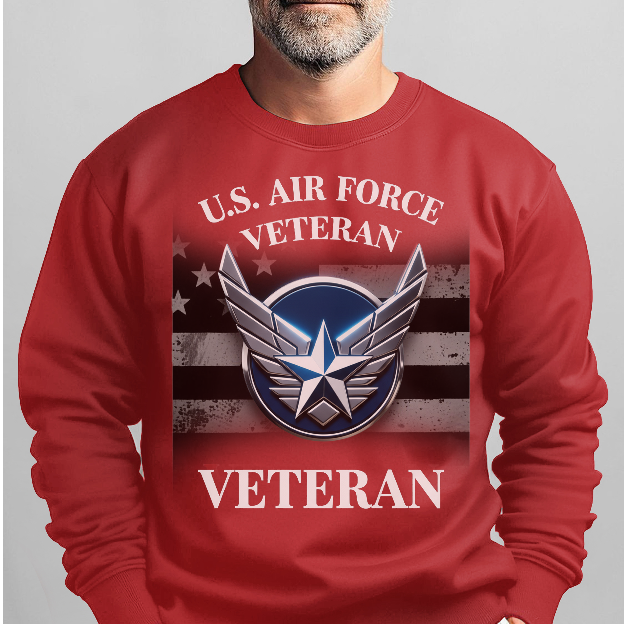 US Air Force Veteran Military Patriotic Sweatshirt