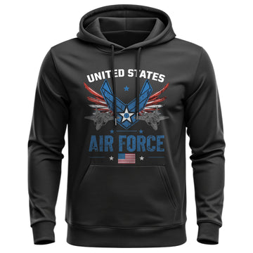 United States Air Force Fly Fight Win Proud Hoodie