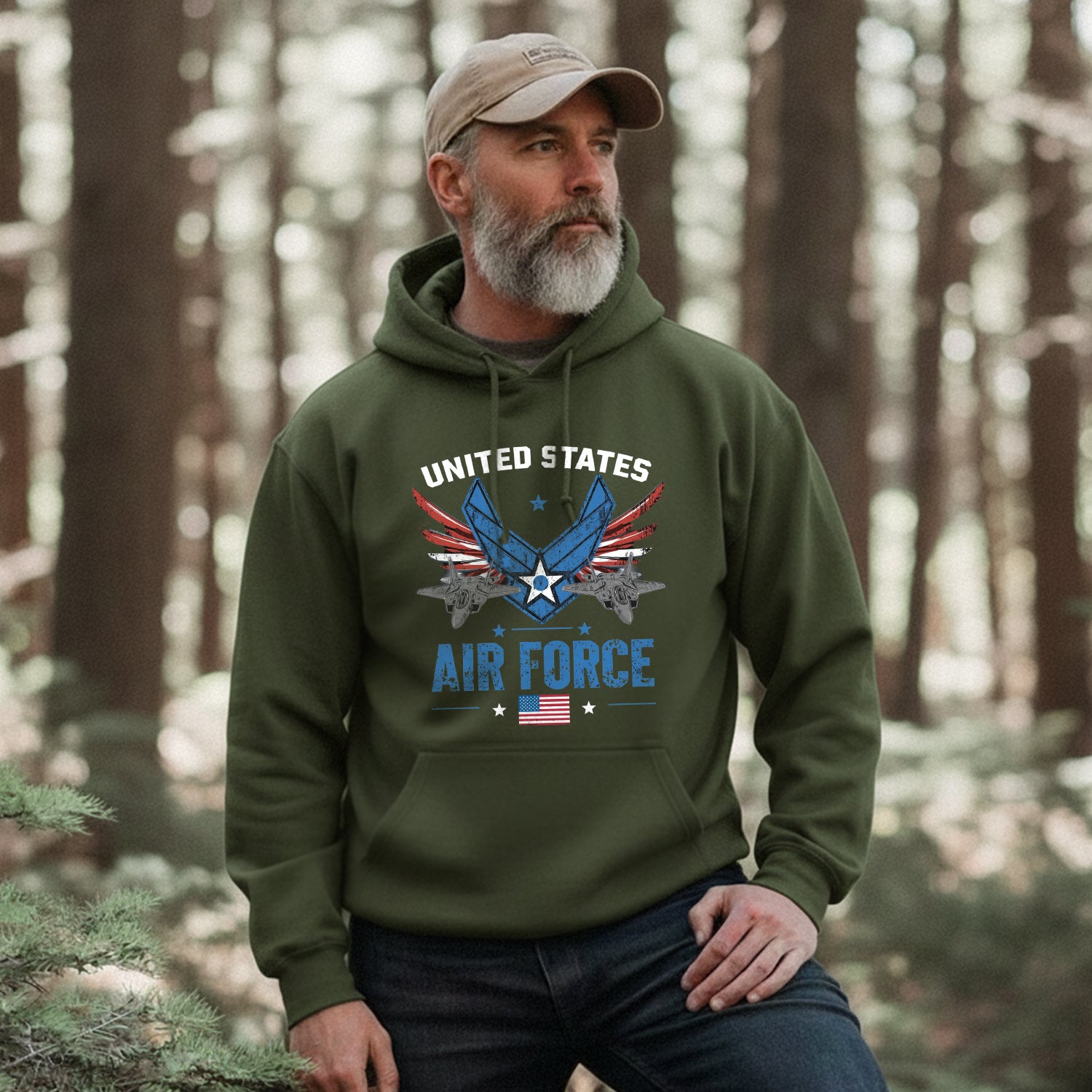 United States Air Force Fly Fight Win Proud Hoodie