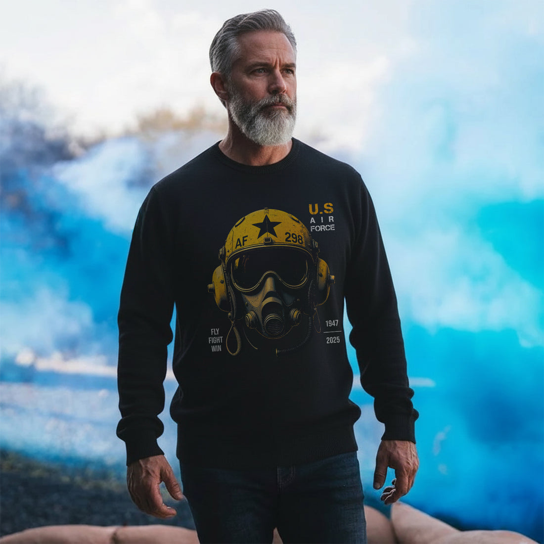 U.S. Air Force Fly Fight Win Bold Sweatshirt