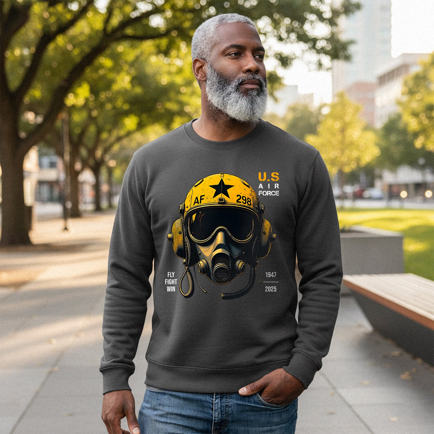 U.S. Air Force Fly Fight Win Bold Sweatshirt