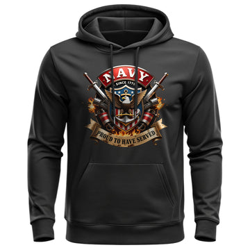 U.S. Air Force Fly Fight Win Bold Tribute Hoodie