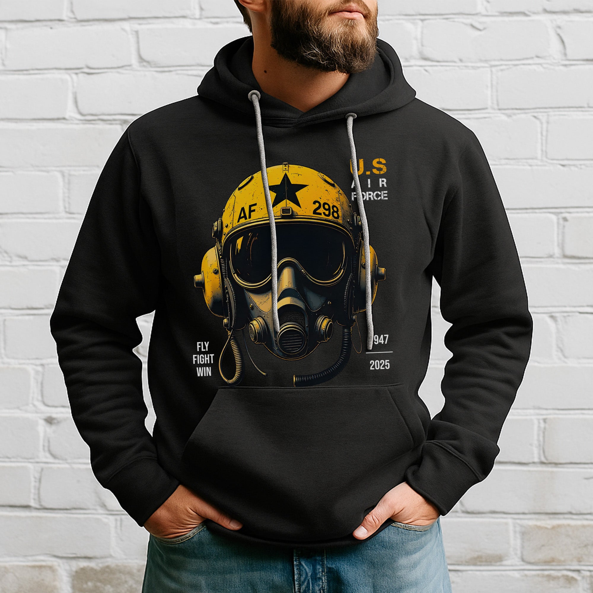 U.S. Air Force Fly Fight Win Bold Tribute to Power Precision and Relentless Military Spirit Hoodie