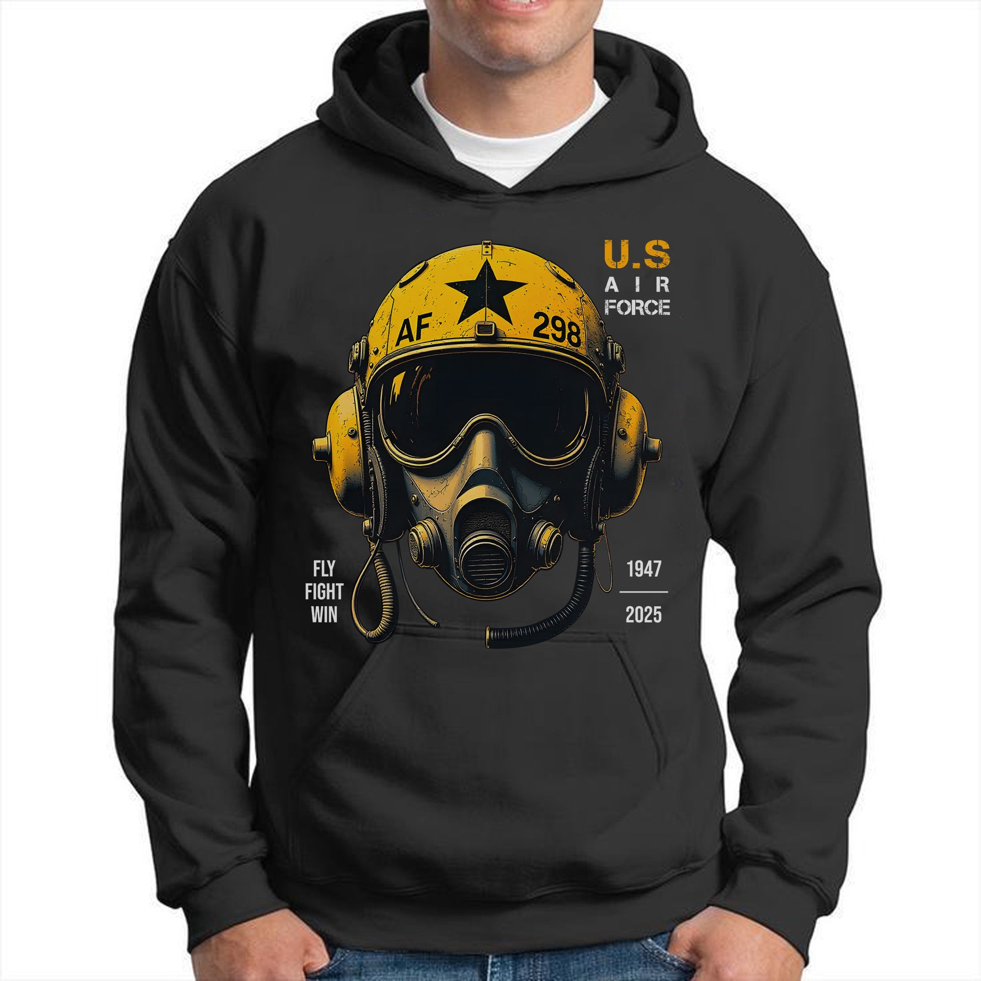 U.S. Air Force Fly Fight Win Bold Tribute to Power Precision and Relentless Military Spirit Hoodie