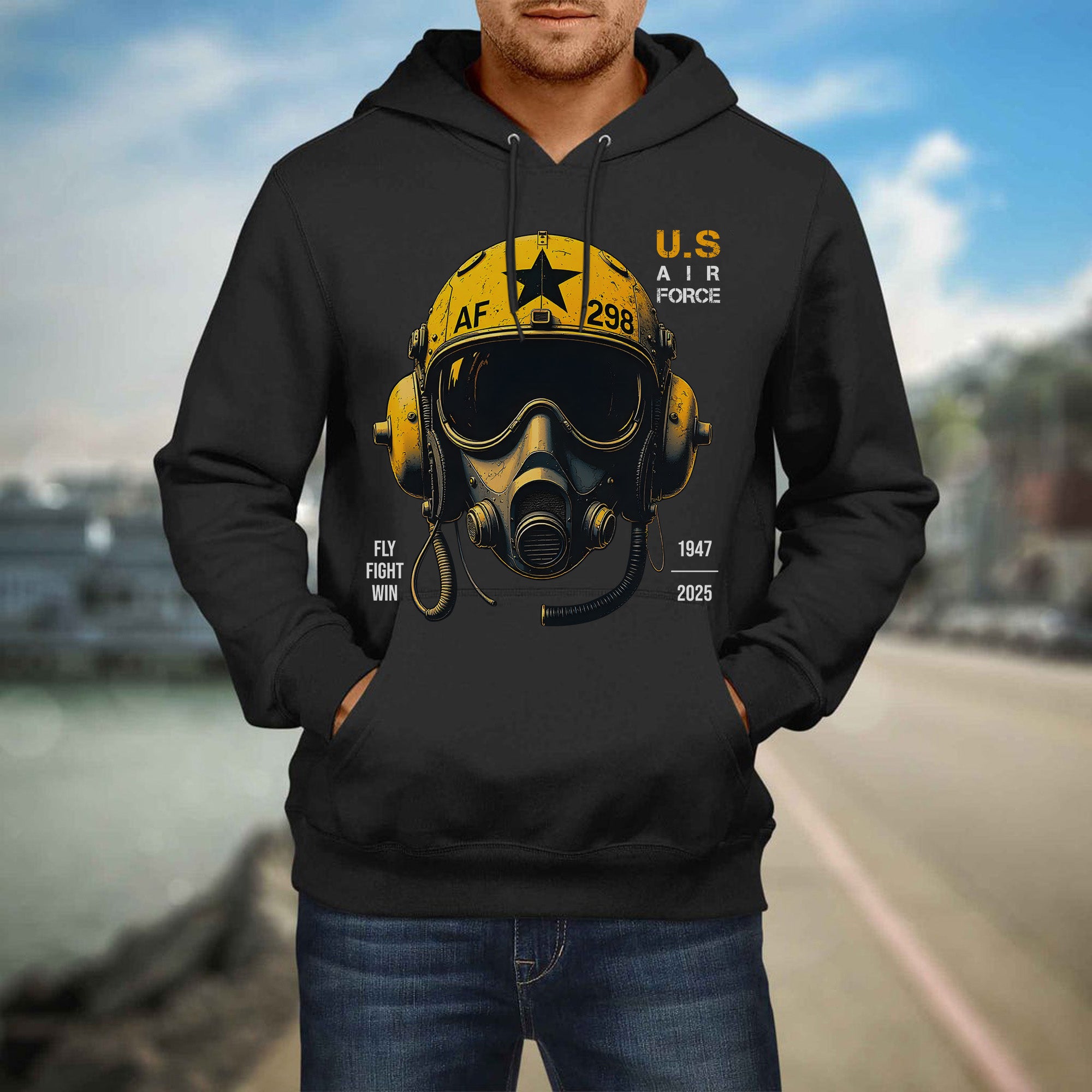 U.S. Air Force Fly Fight Win Bold Tribute to Power Precision and Relentless Military Spirit Hoodie