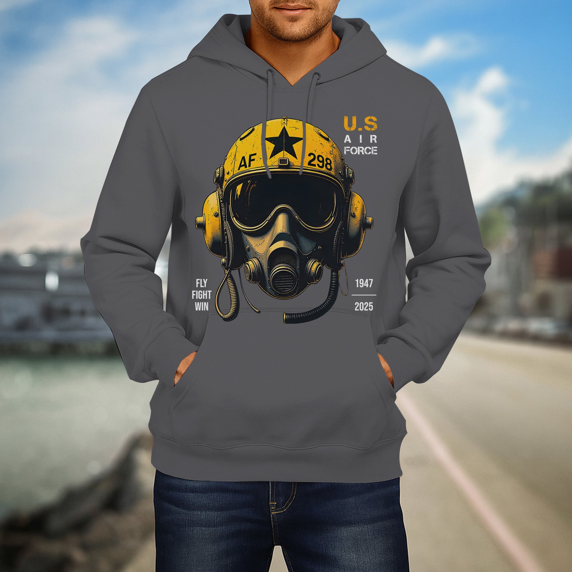 U.S. Air Force Fly Fight Win Bold Tribute to Power Precision and Relentless Military Spirit Hoodie