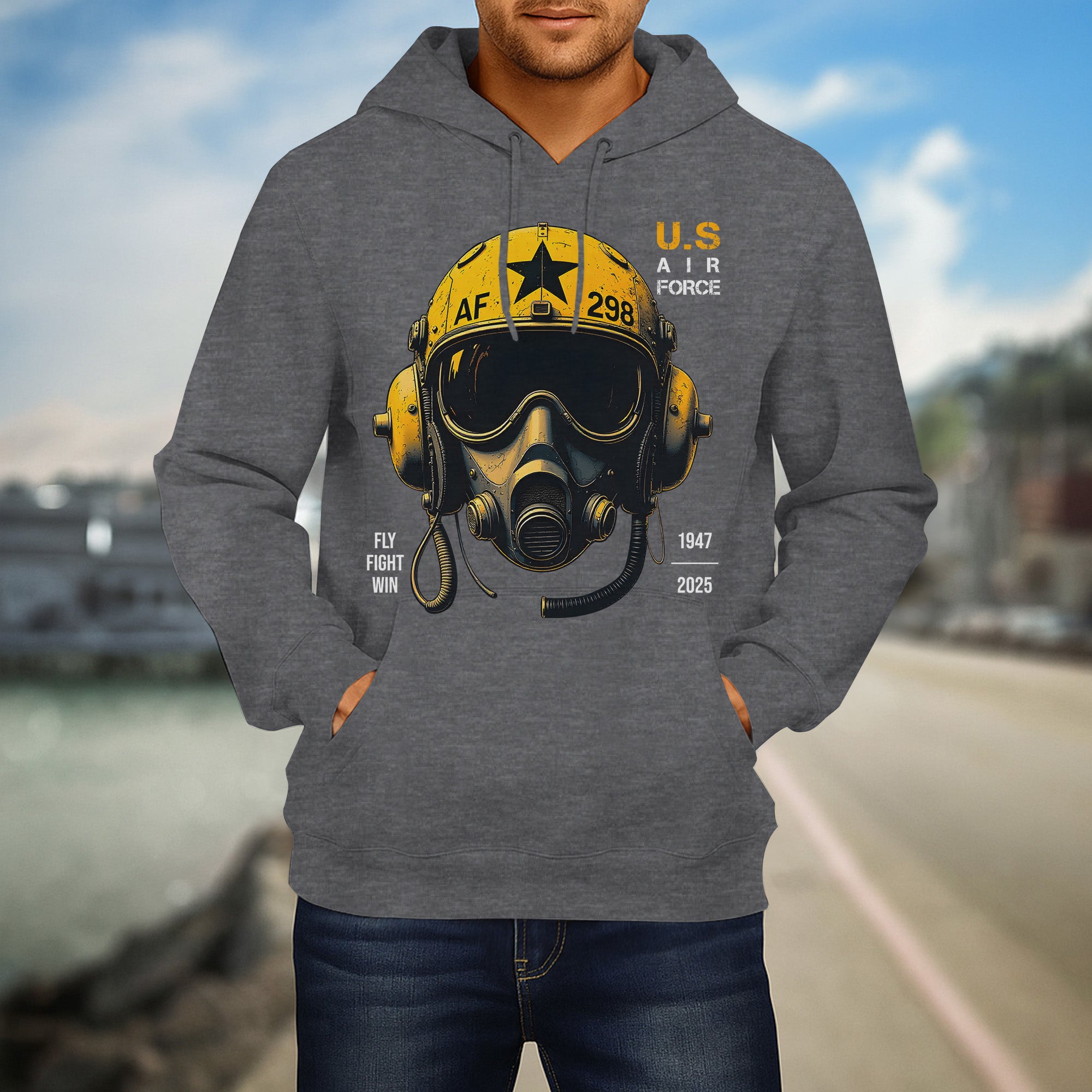 U.S. Air Force Fly Fight Win Bold Tribute to Power Precision and Relentless Military Spirit Hoodie