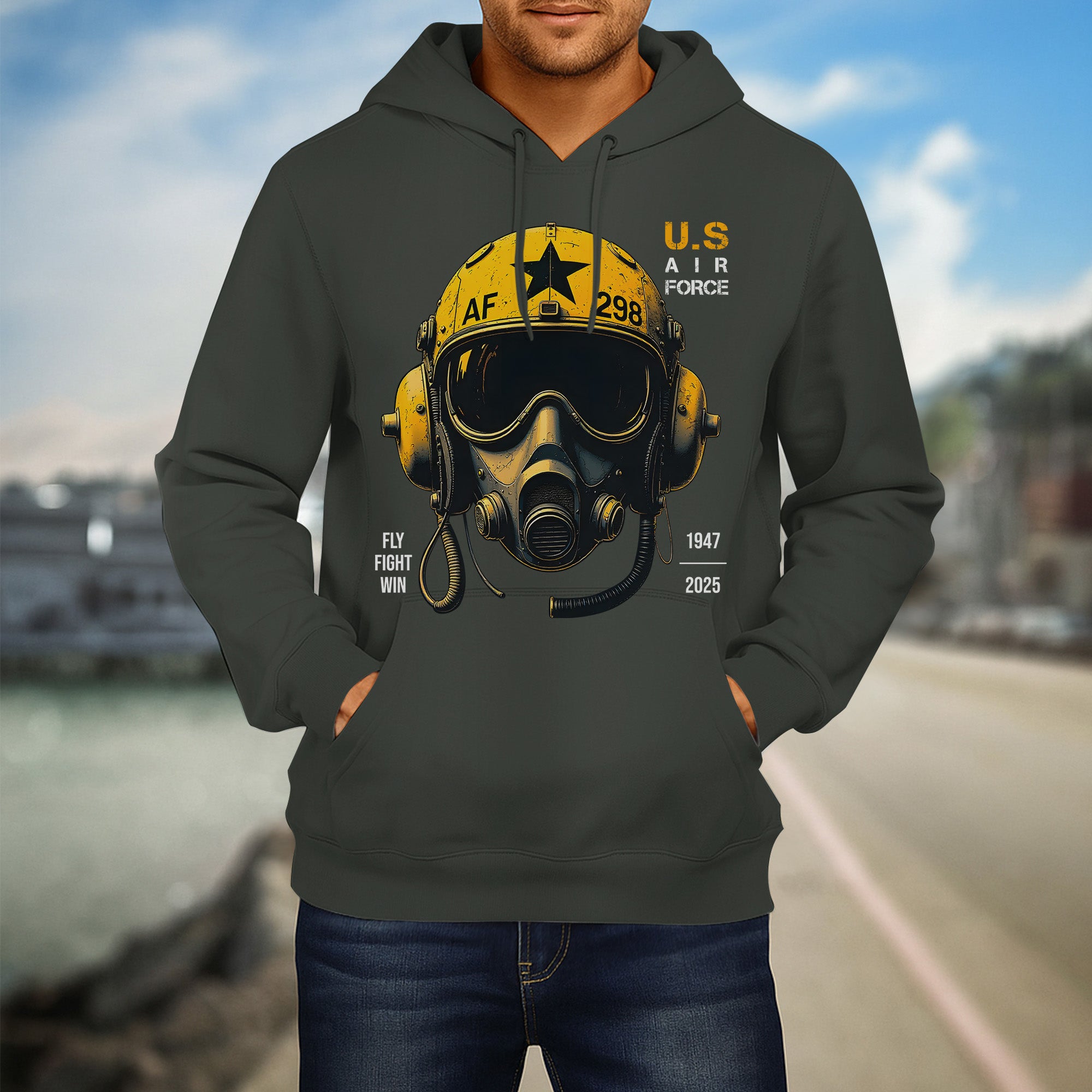 U.S. Air Force Fly Fight Win Bold Tribute to Power Precision and Relentless Military Spirit Hoodie