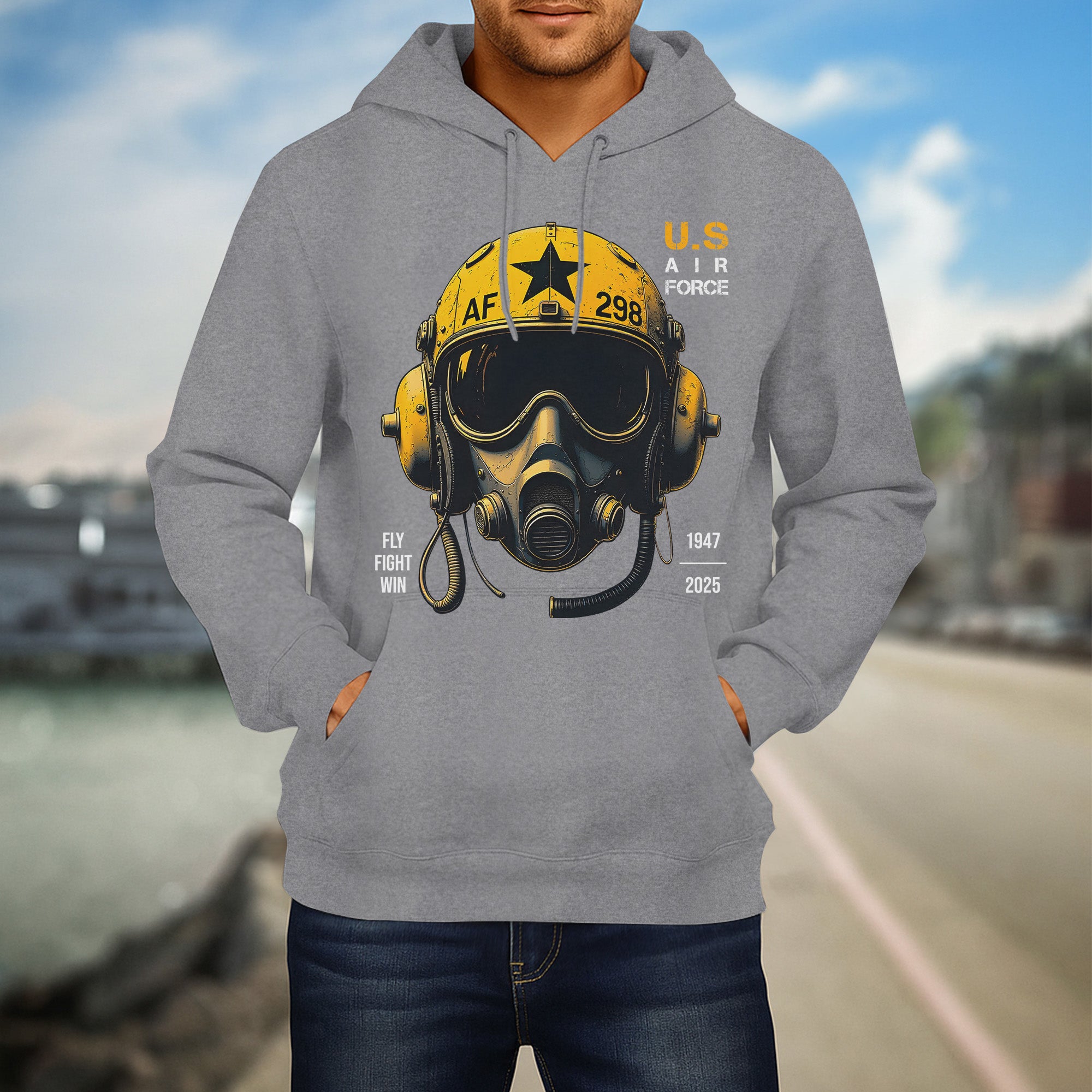 U.S. Air Force Fly Fight Win Bold Tribute to Power Precision and Relentless Military Spirit Hoodie