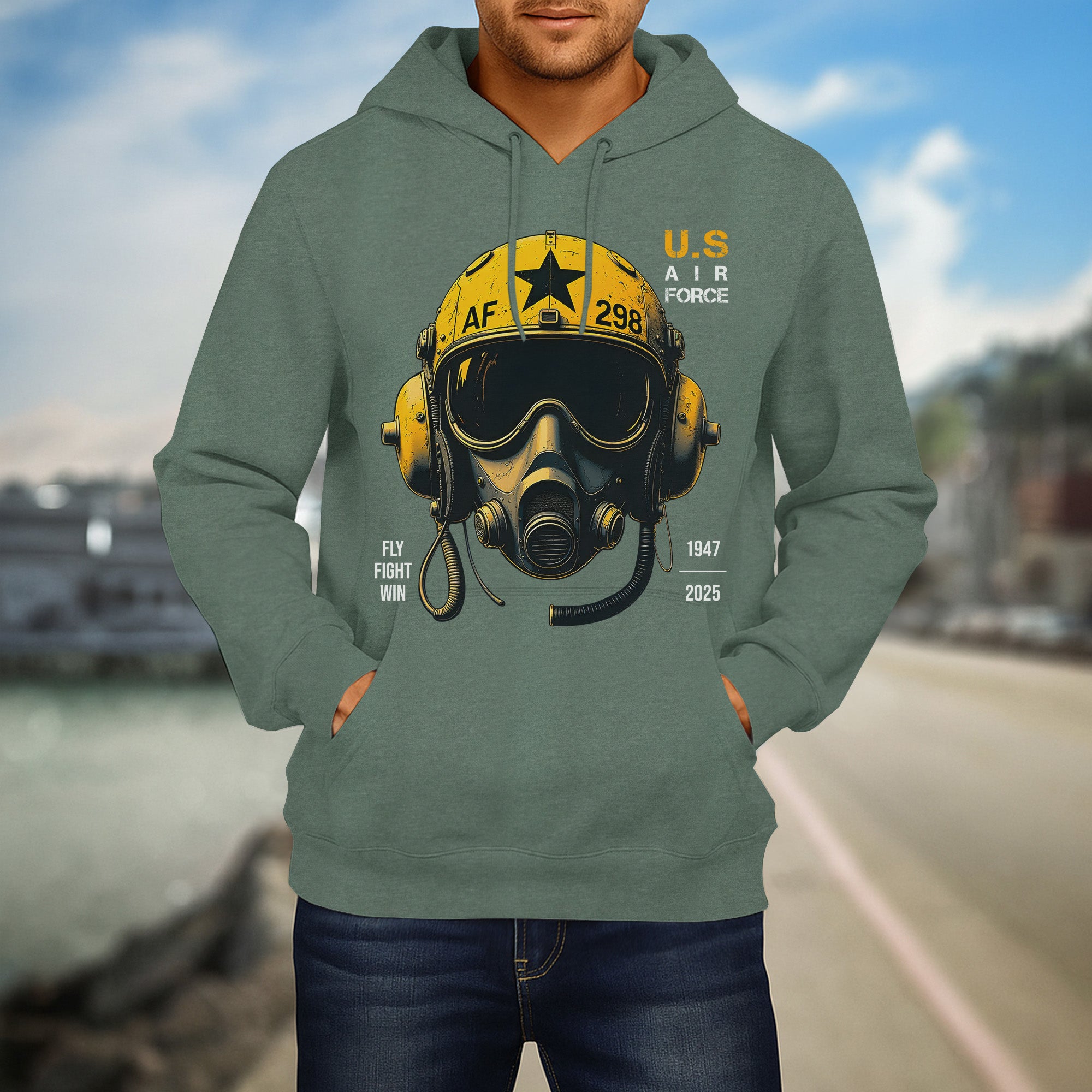 U.S. Air Force Fly Fight Win Bold Tribute to Power Precision and Relentless Military Spirit Hoodie