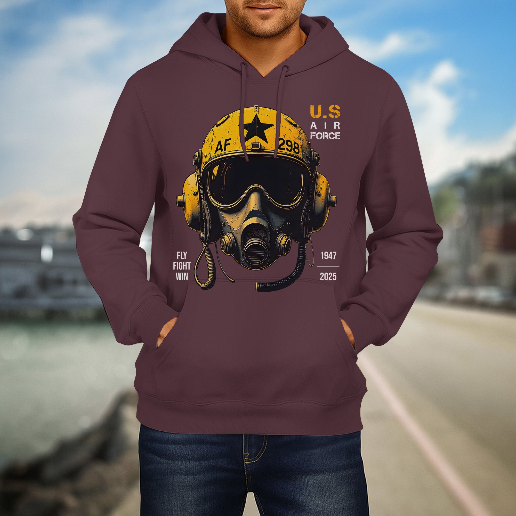 U.S. Air Force Fly Fight Win Bold Tribute to Power Precision and Relentless Military Spirit Hoodie