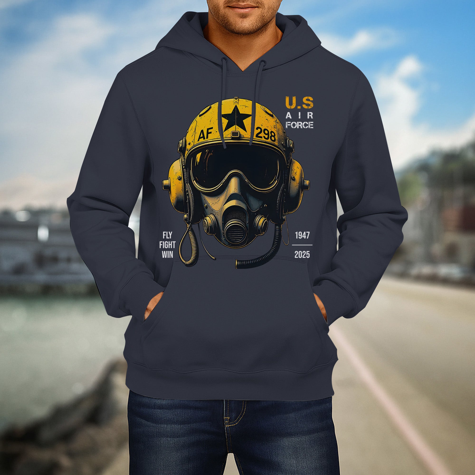U.S. Air Force Fly Fight Win Bold Tribute to Power Precision and Relentless Military Spirit Hoodie