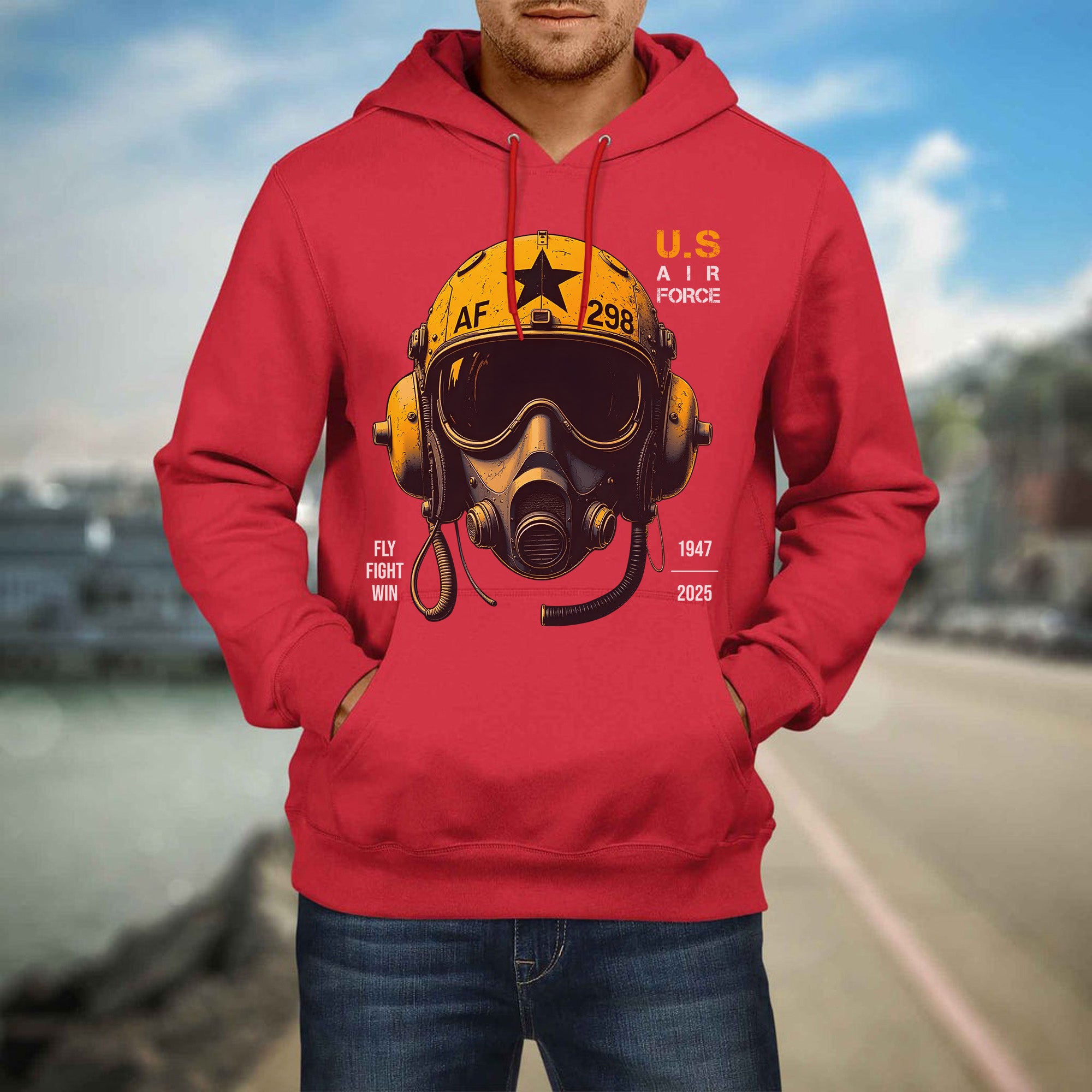 U.S. Air Force Fly Fight Win Bold Tribute to Power Precision and Relentless Military Spirit Hoodie
