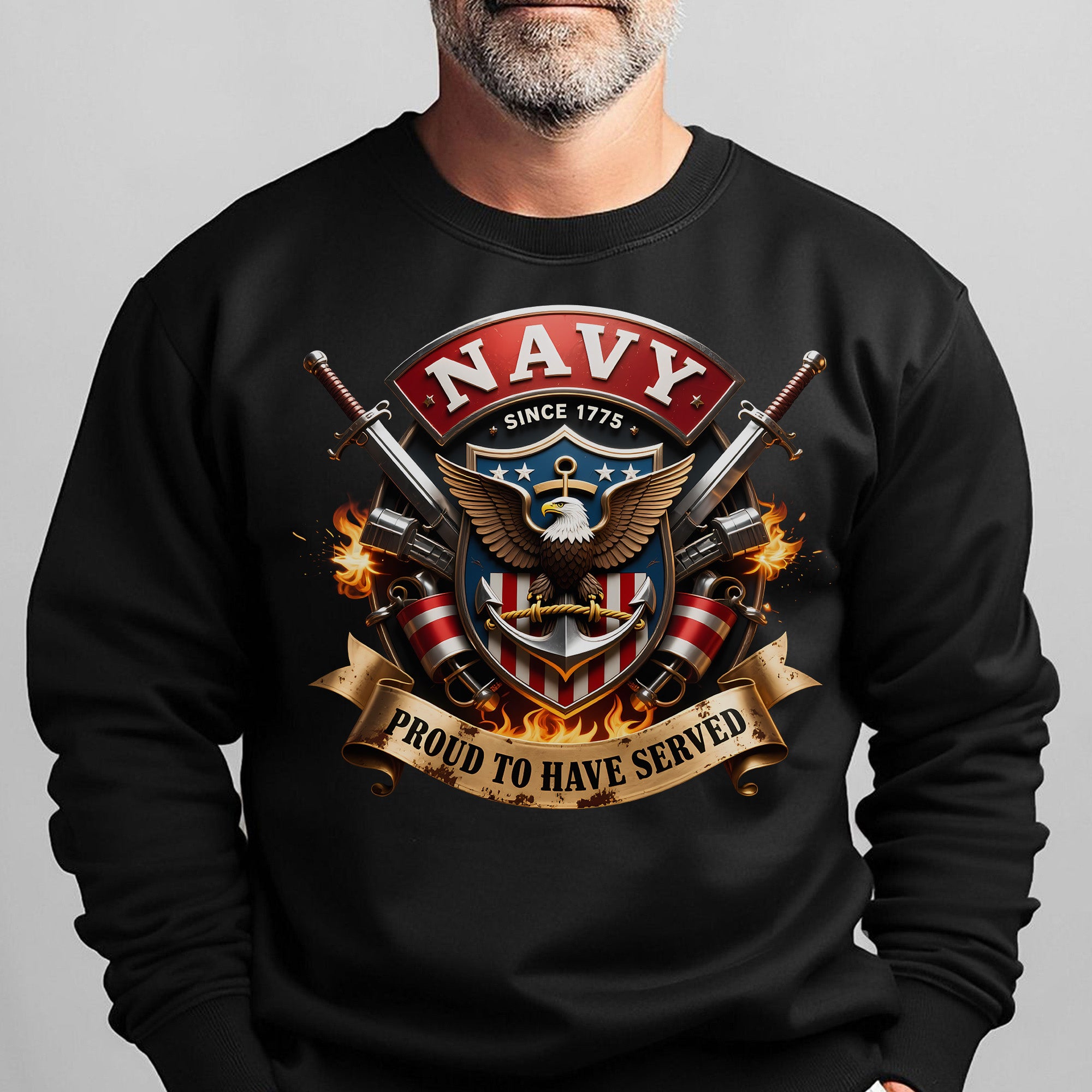 Navy Since 1775 Proud to Have Served US Sweatshirt