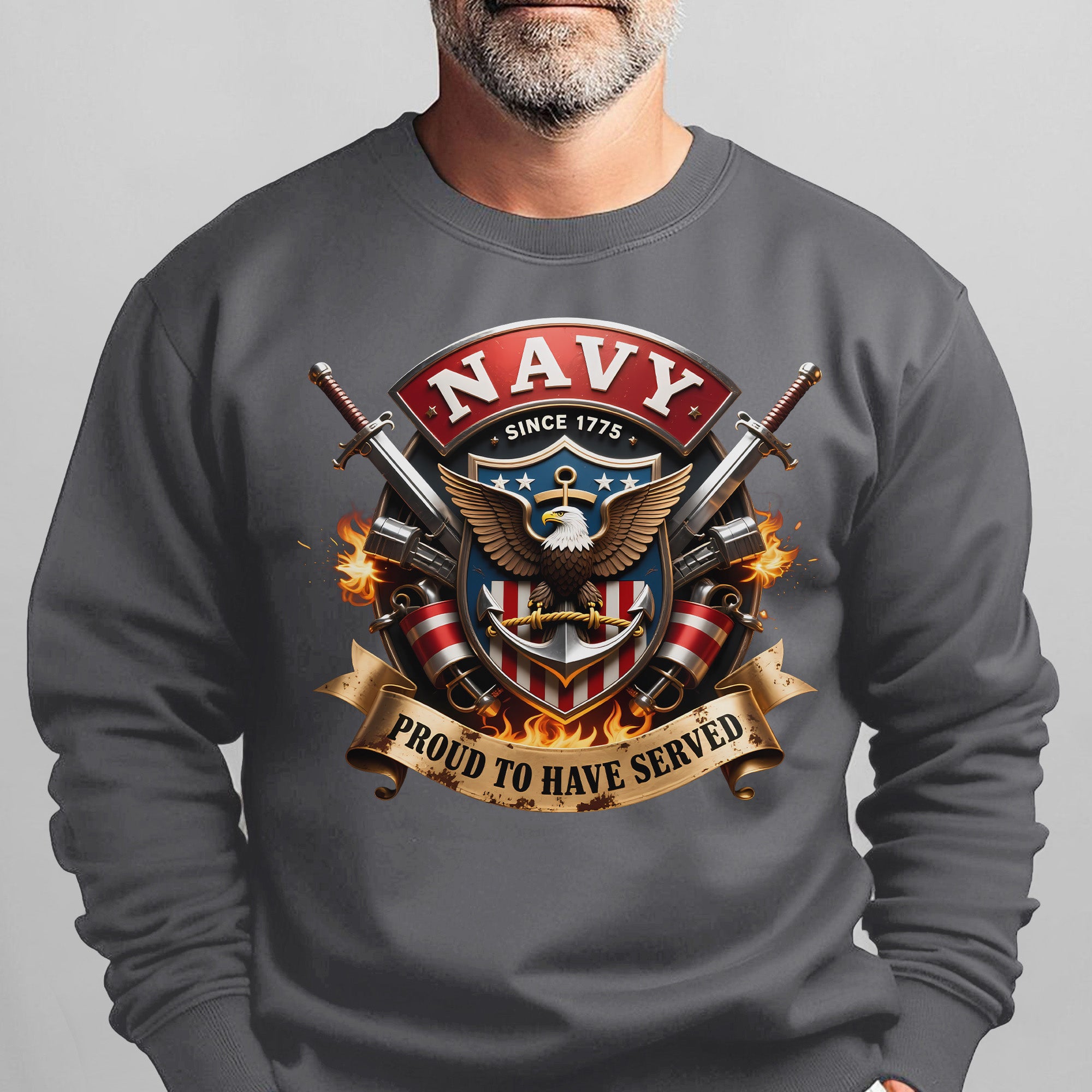 Navy Since 1775 Proud to Have Served US Sweatshirt