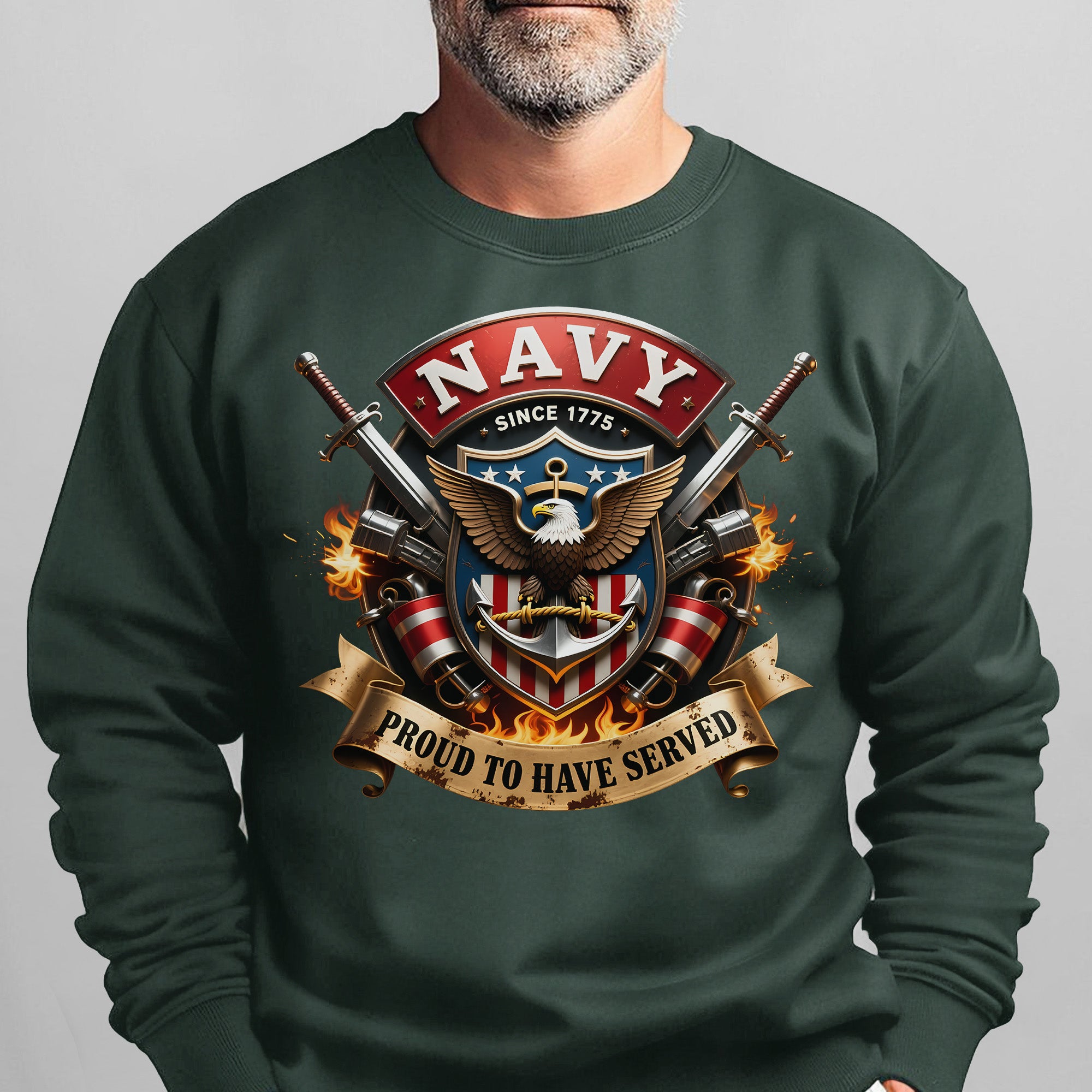 Navy Since 1775 Proud to Have Served US Sweatshirt