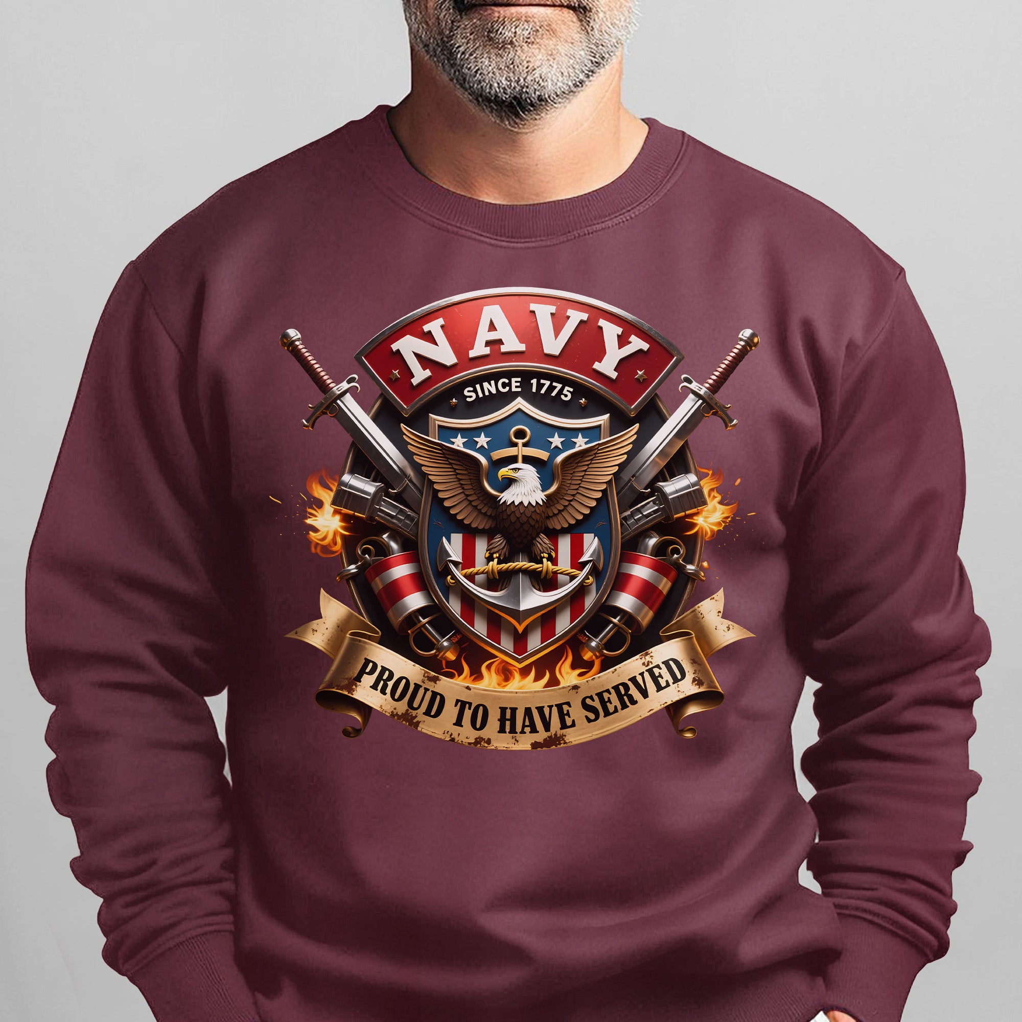 Navy Since 1775 Proud to Have Served US Sweatshirt