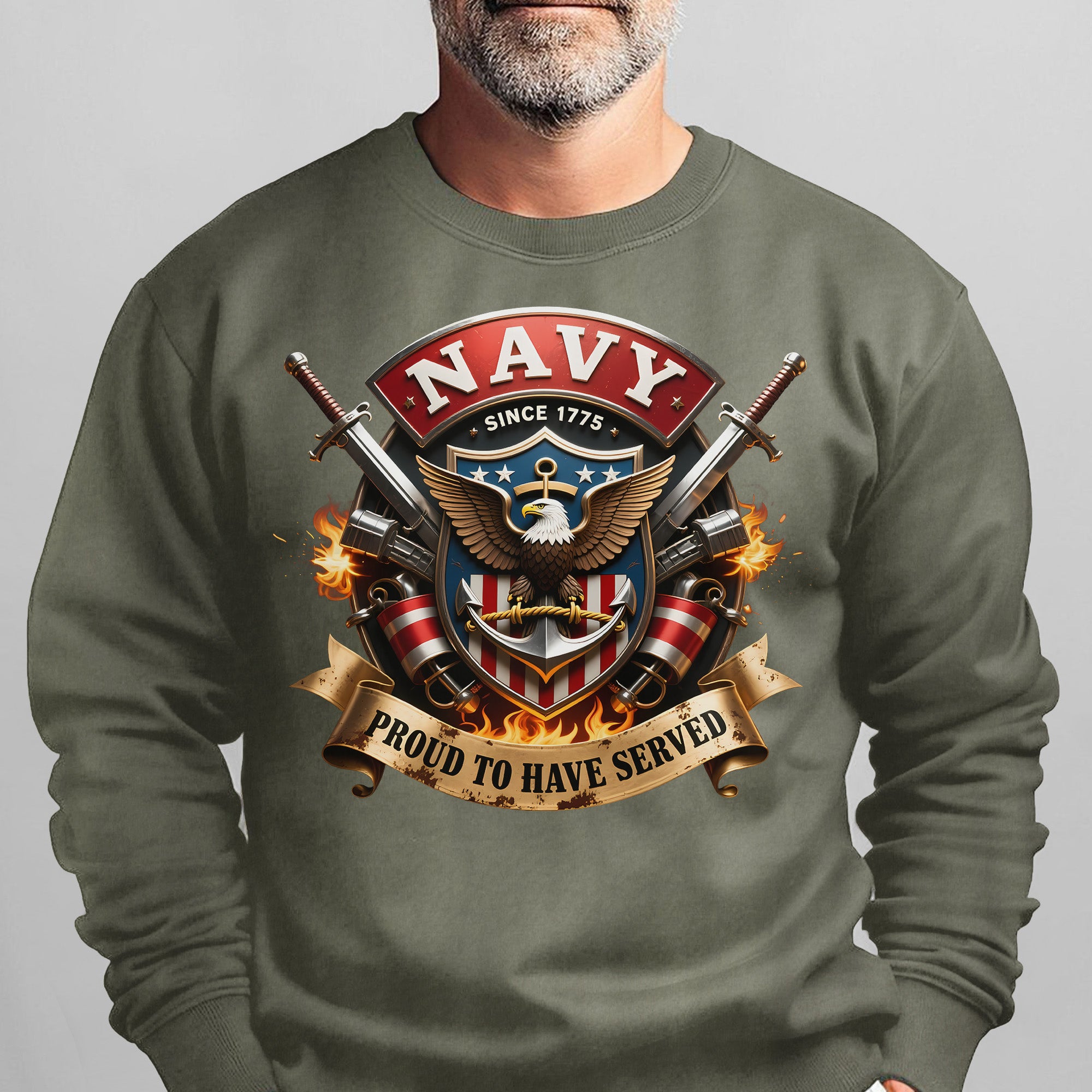 Navy Since 1775 Proud to Have Served US Sweatshirt