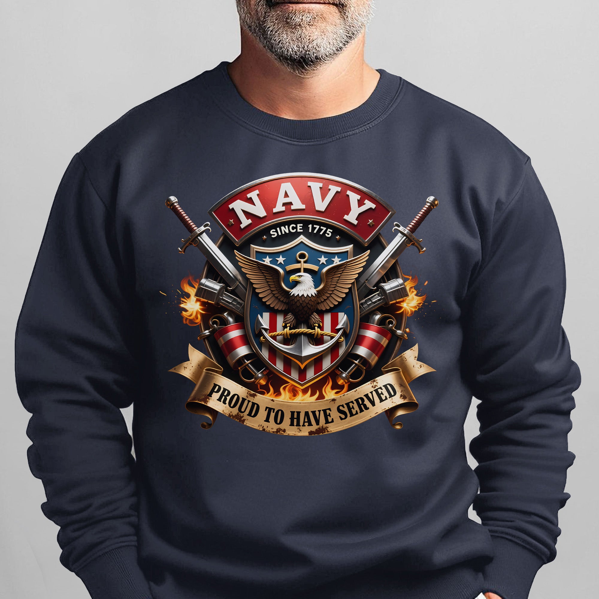 Navy Since 1775 Proud to Have Served US Sweatshirt