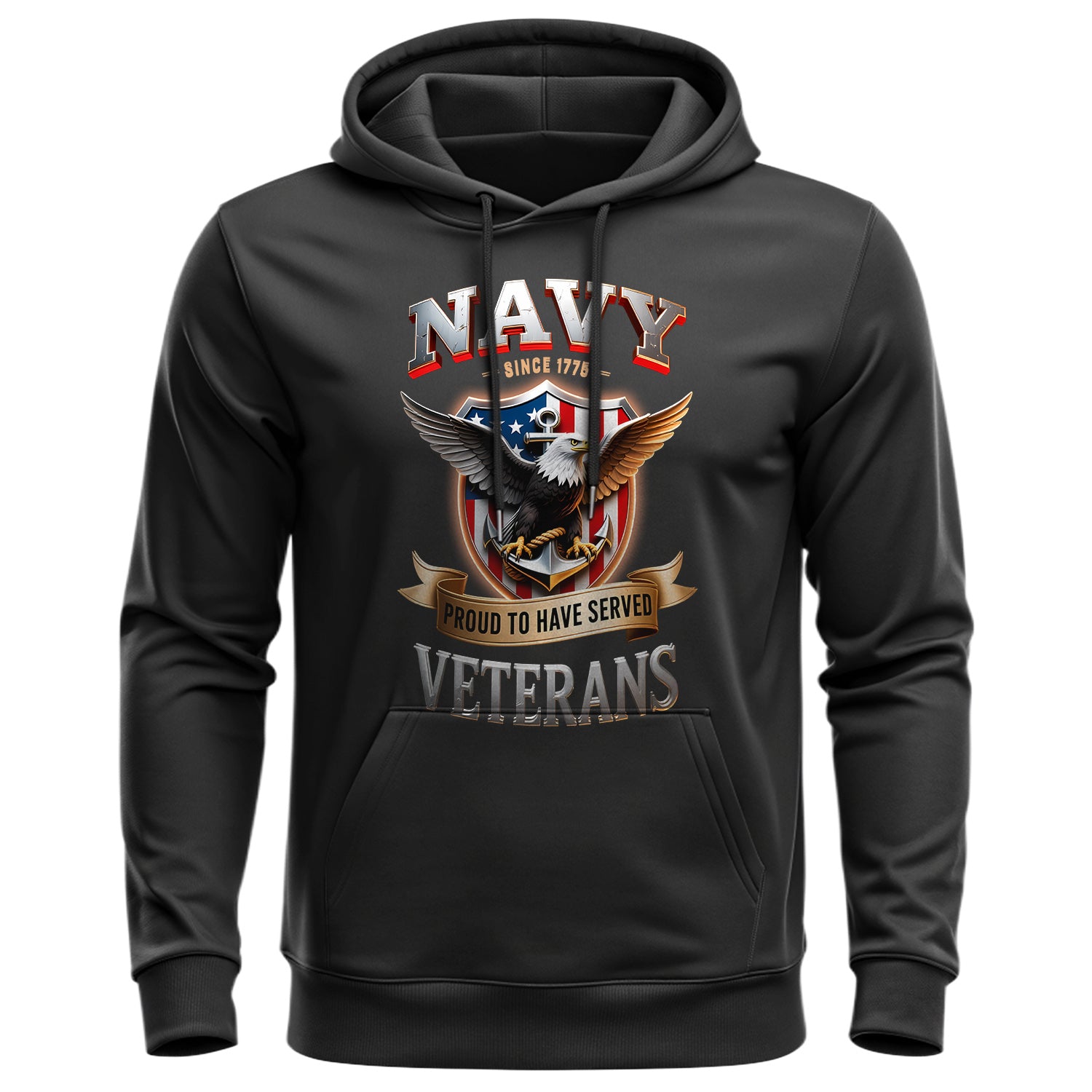 Since 1775 Navy Proud to Have Served US Hoodie