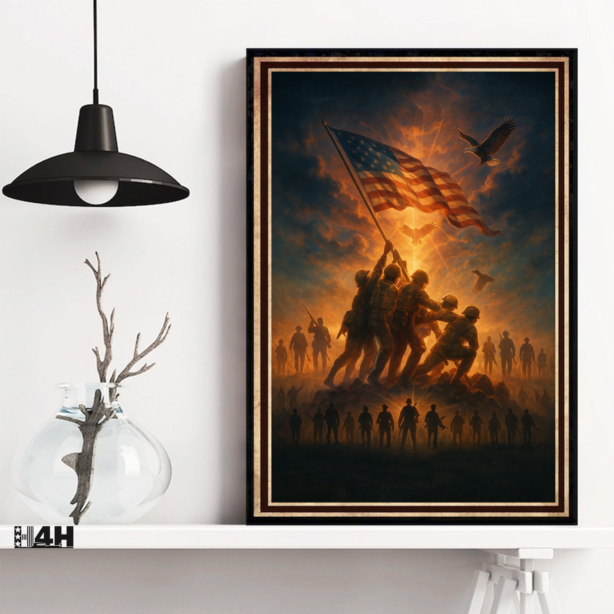 Veteran Proud US Military Service Honor and Sacrifice Patriotic Poster