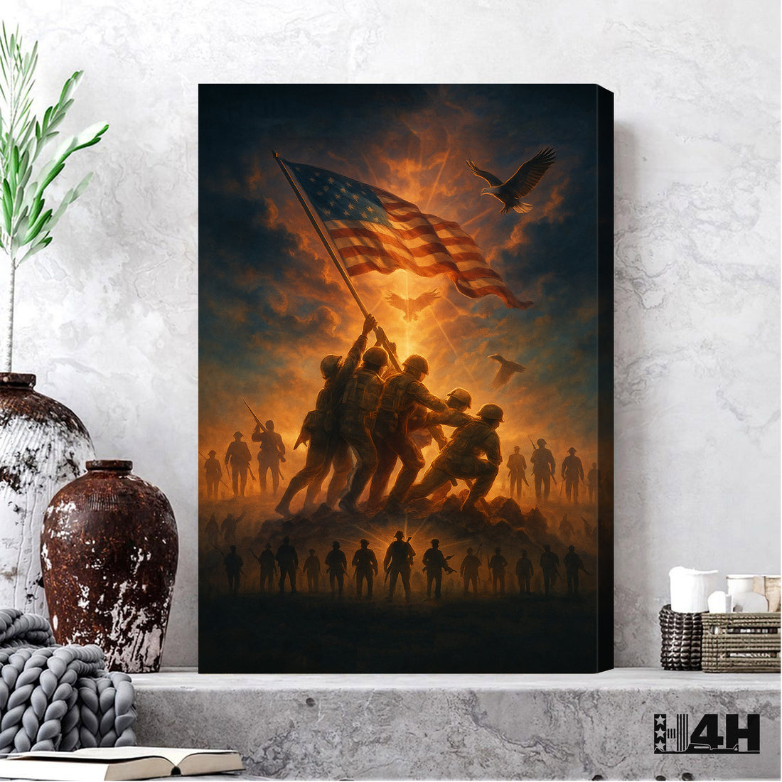 Veteran Proud US Military Service Honor and Sacrifice Patriotic Poster