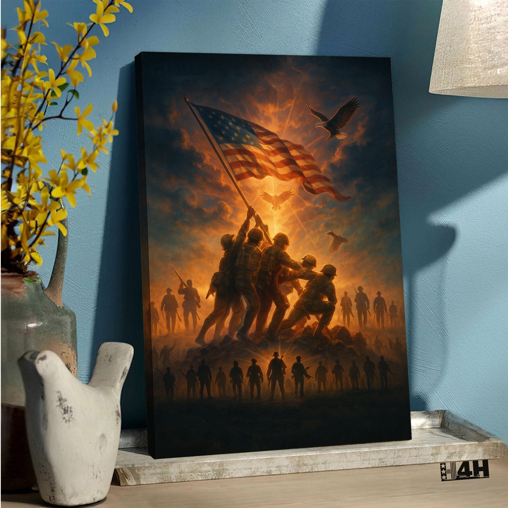 Veteran Proud US Military Service Honor and Sacrifice Patriotic Poster