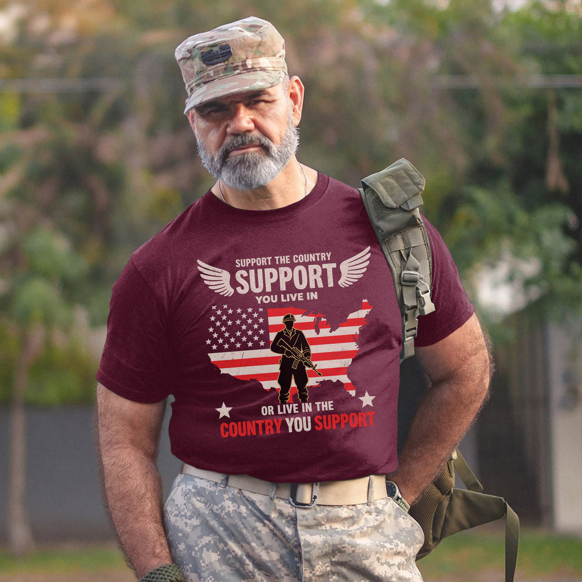 Support the Country You Live In or Live in the Country You Support T-Shirt