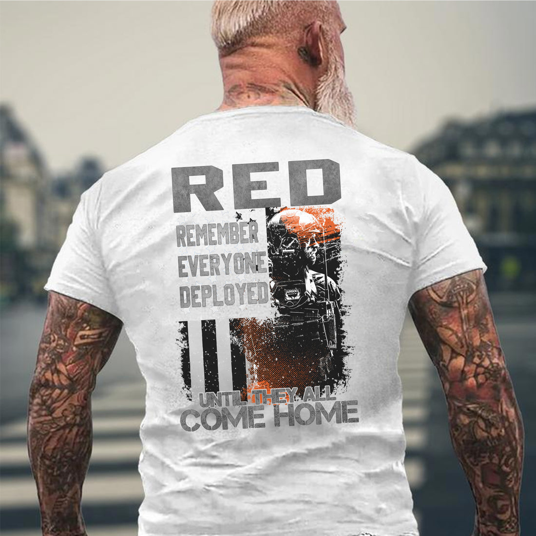 Remember Everyone Deployed Until They All Come Home US Military Veteran Support T-Shirt