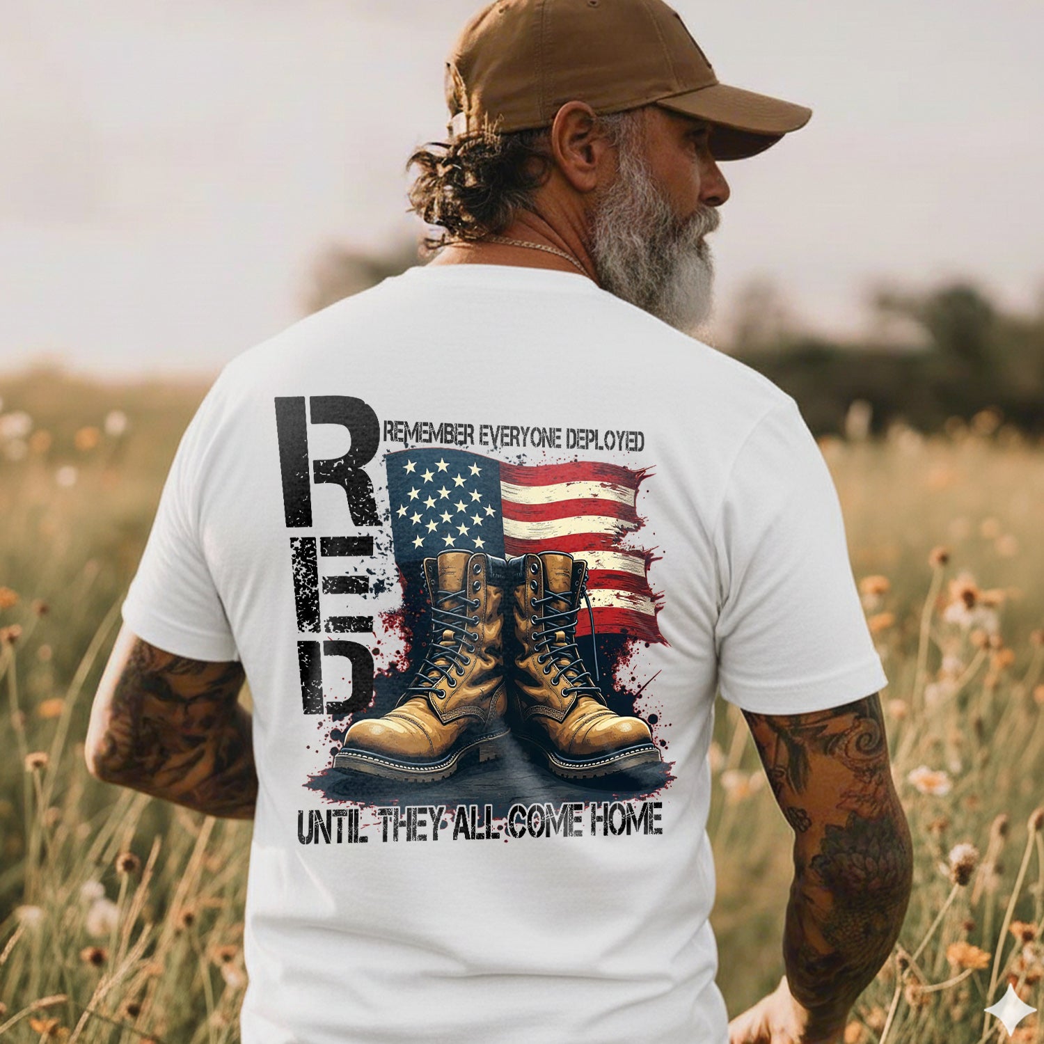 Remember Everyone Deployed Until They All Come Home T-Shirt Secondary image