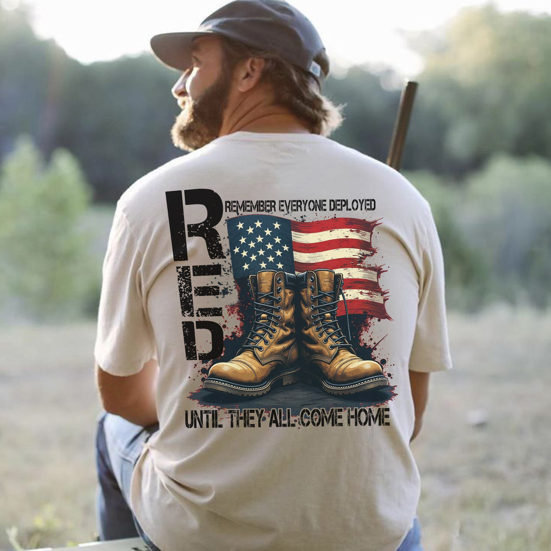 Remember Everyone Deployed Until They All Come Home US Military Veteran Pride T-Shirt