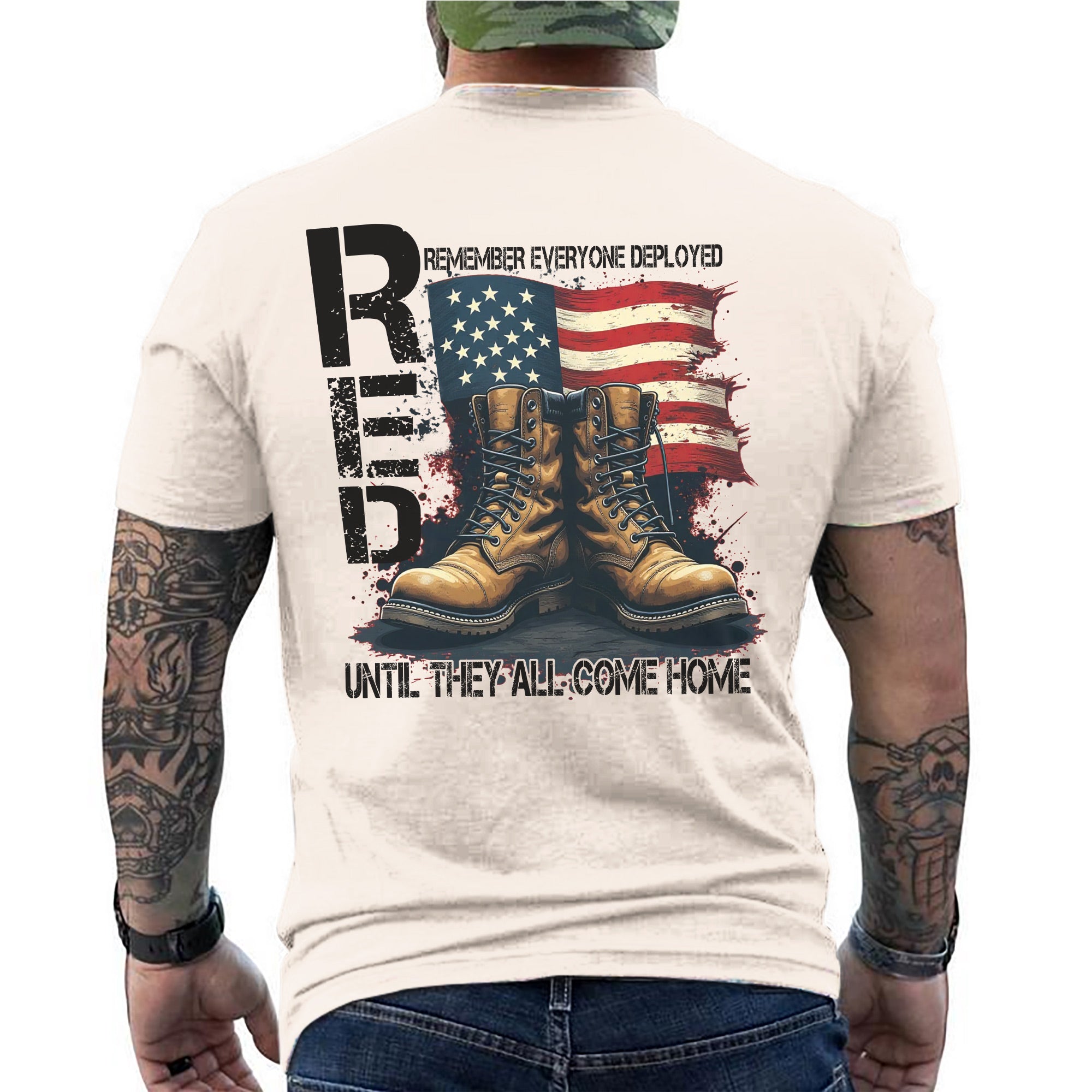 Remember Everyone Deployed Until They All Come Home US Military Veteran Pride T-Shirt