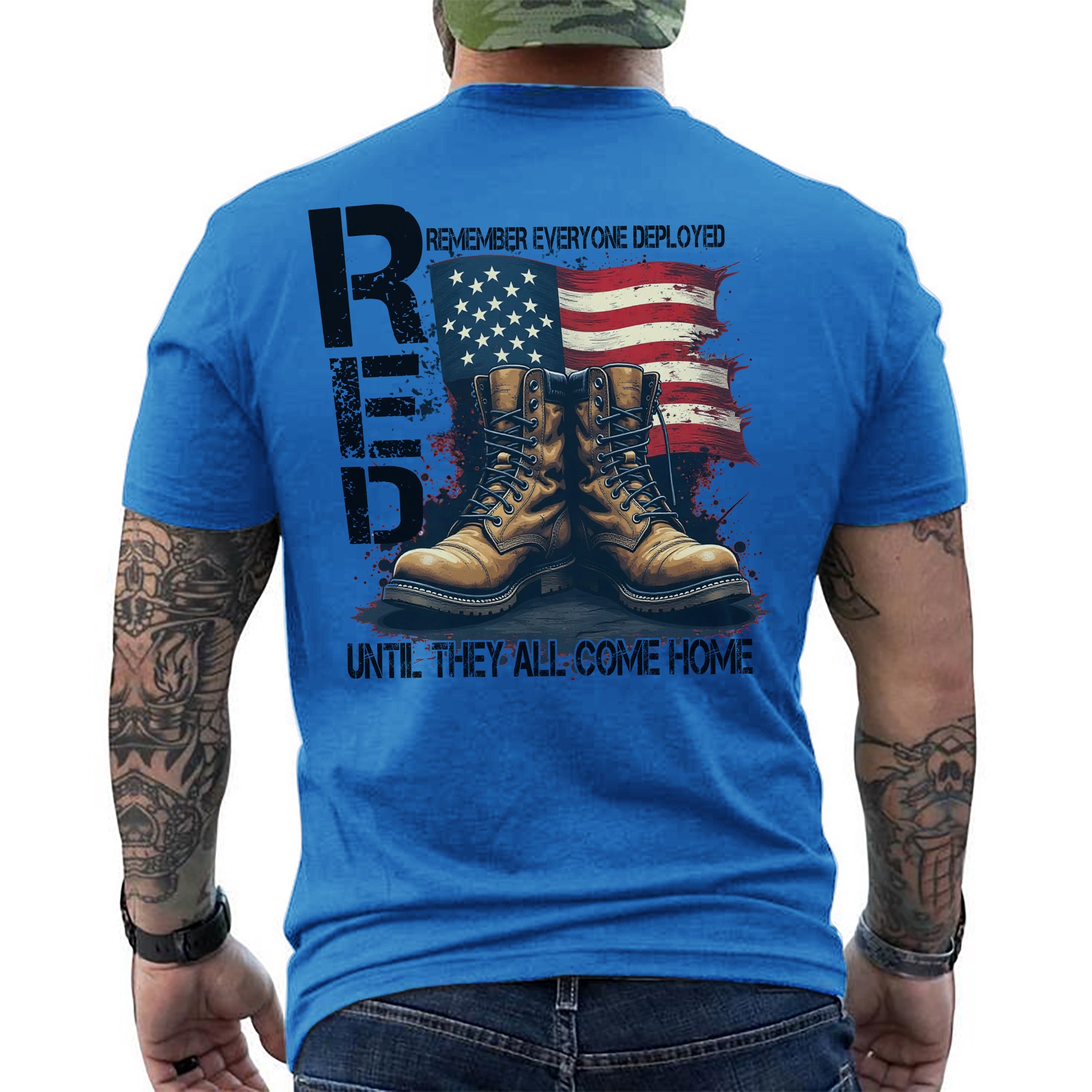 Remember Everyone Deployed Until They All Come Home US Military Veteran Pride T-Shirt