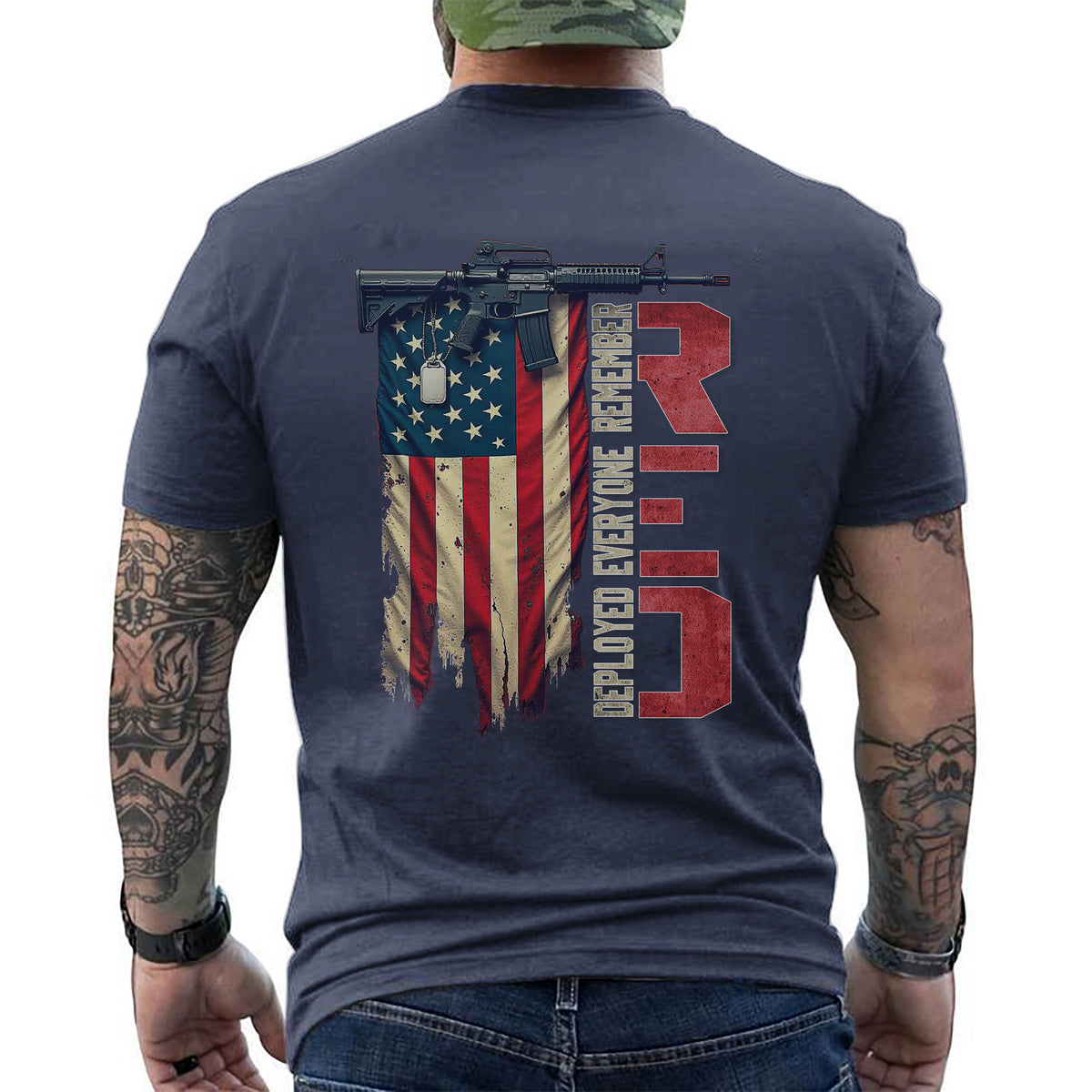 RED Friday Remember Everyone Deployed Veteran Support T-Shirt