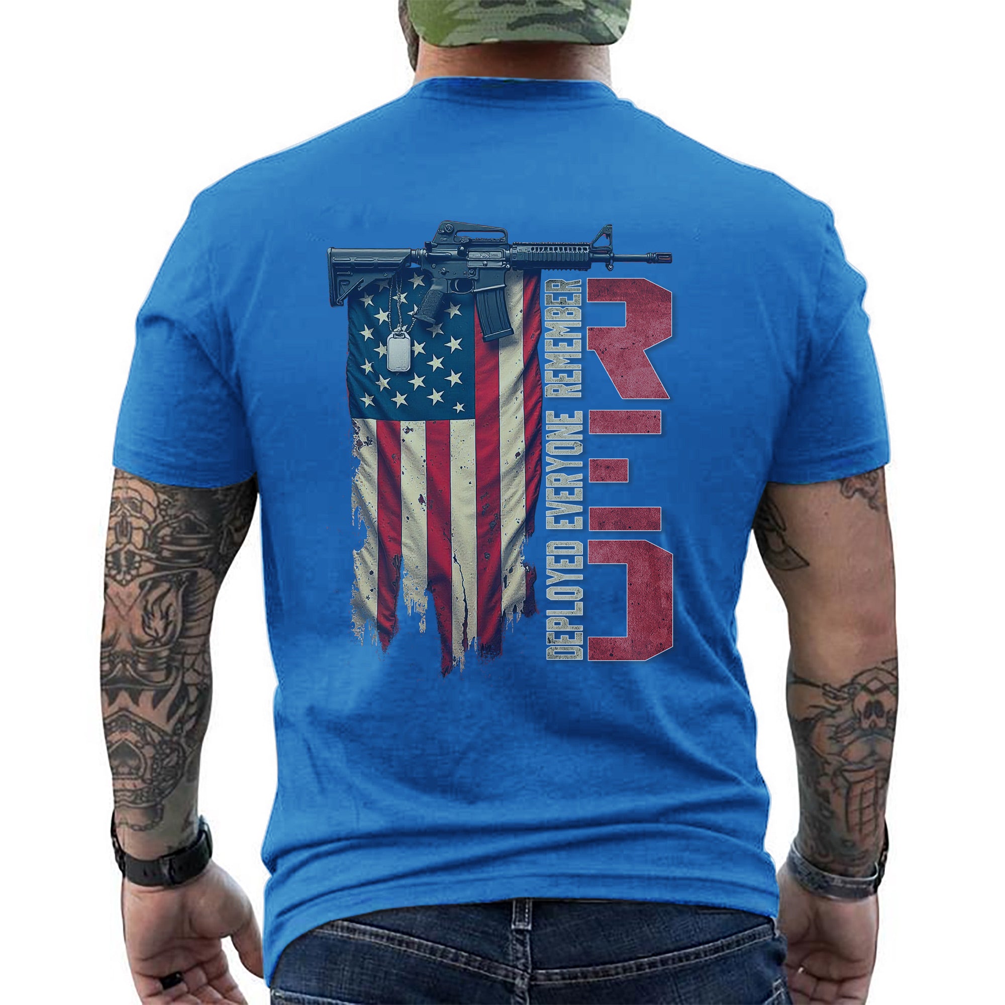 RED Friday Remember Everyone Deployed Proud US Military Veteran Support T-Shirt