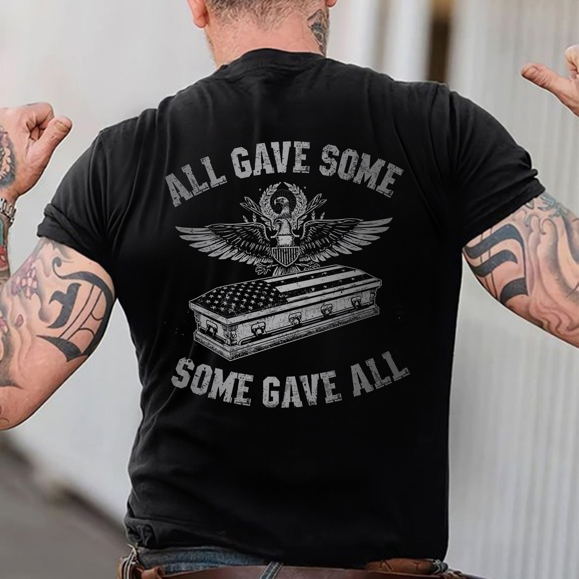 All Gave Some Some Gave All Proud US Military Veteran Patriotic Honor T-Shirt