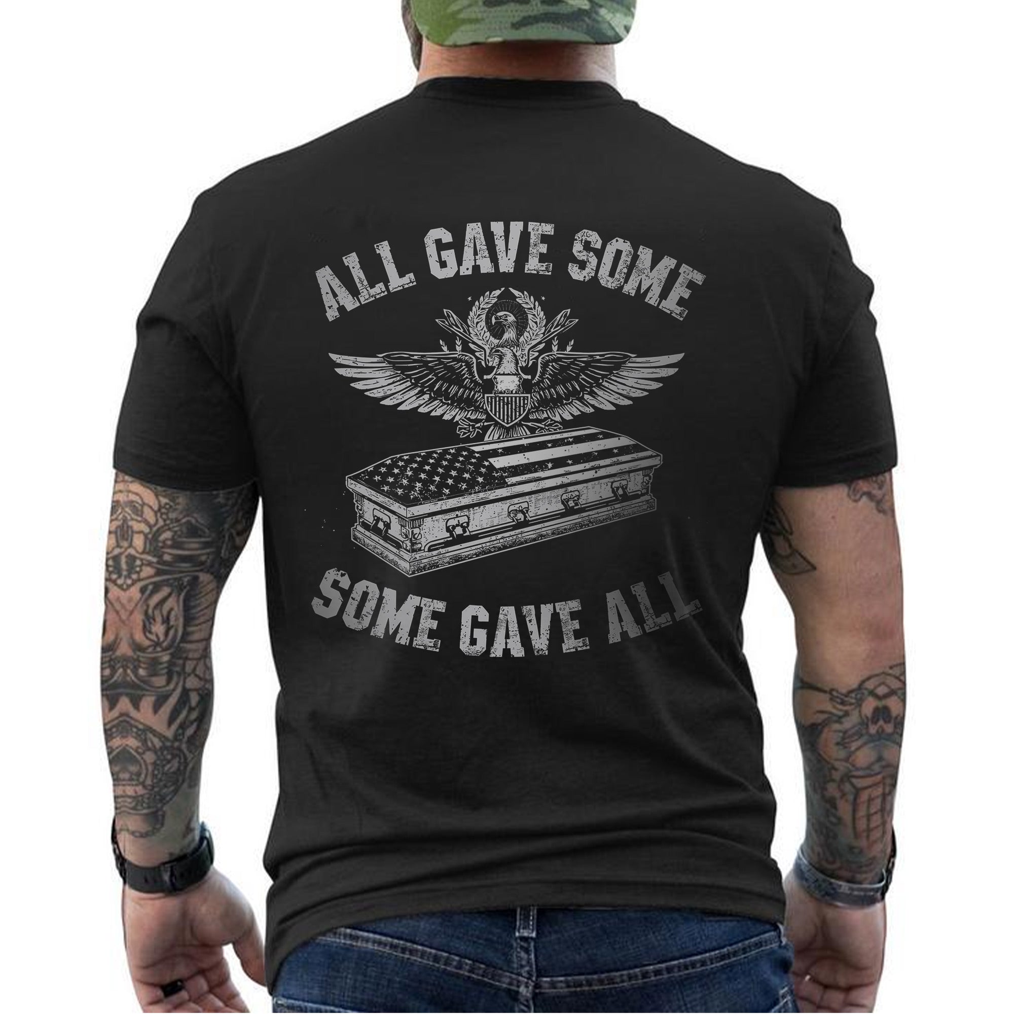 All Gave Some Some Gave All Proud US Military Veteran Patriotic Honor T-Shirt
