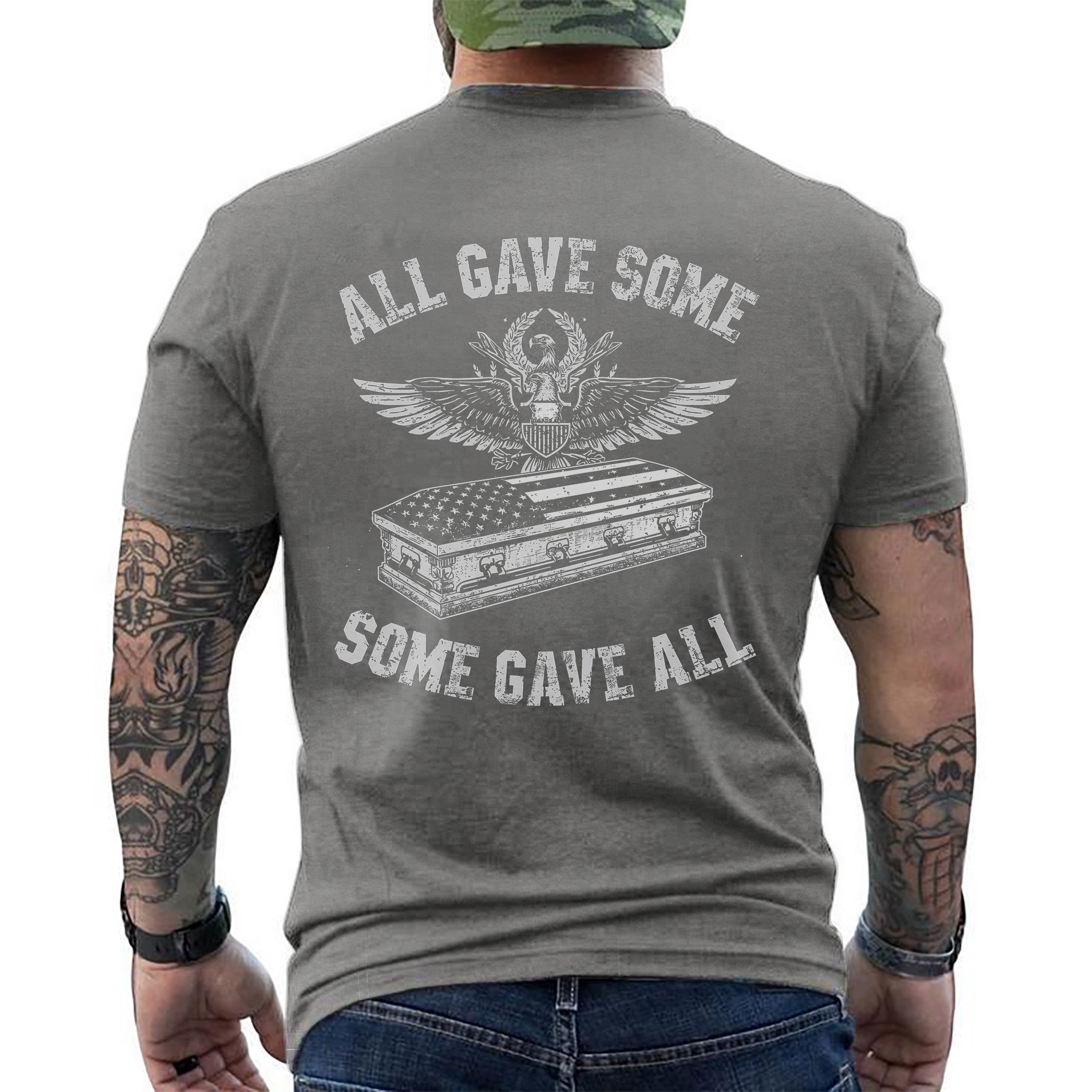 All Gave Some Some Gave All Proud US Military Veteran Patriotic Honor T-Shirt