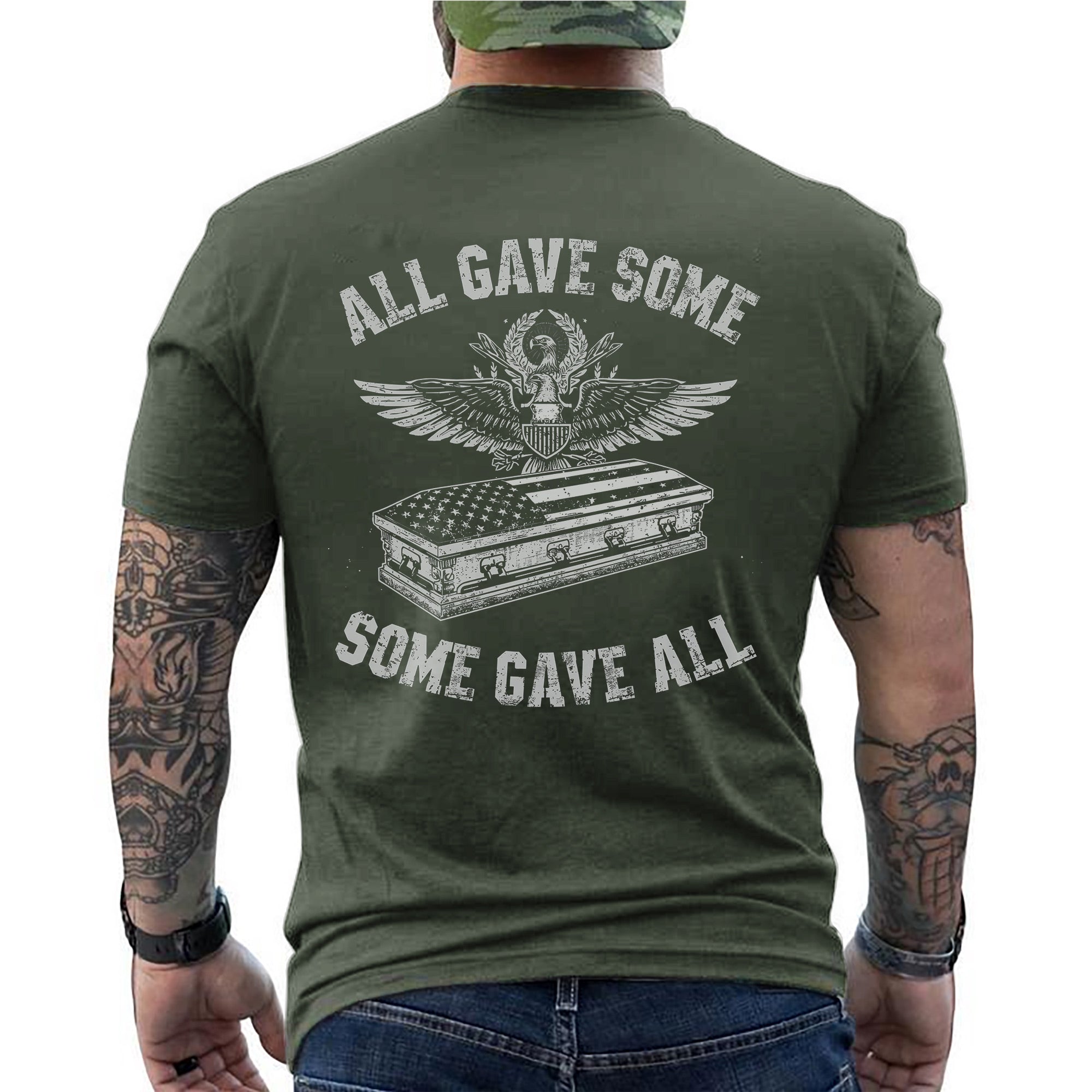 All Gave Some Some Gave All Proud US Military Veteran Patriotic Honor T-Shirt