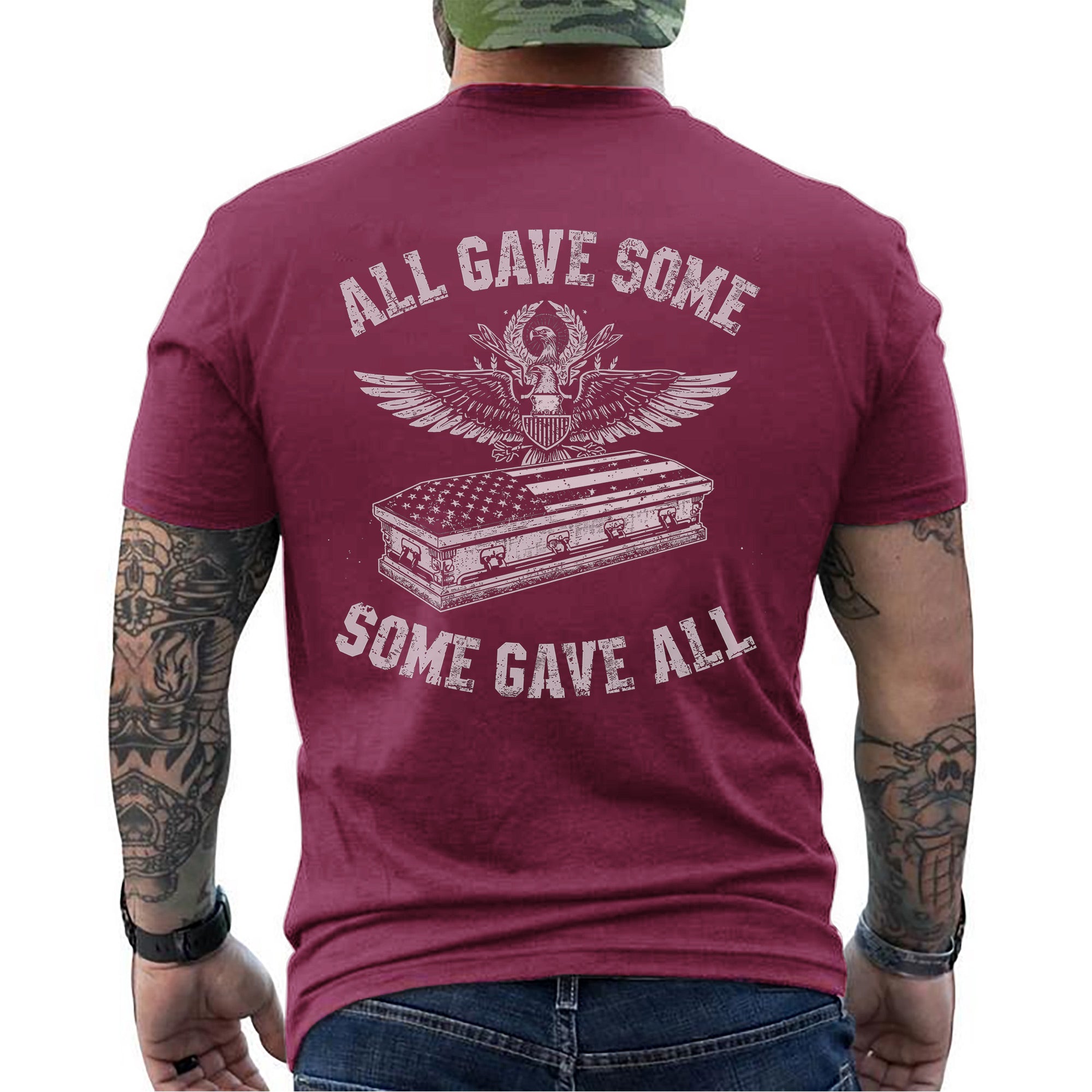 All Gave Some Some Gave All Proud US Military Veteran Patriotic Honor T-Shirt