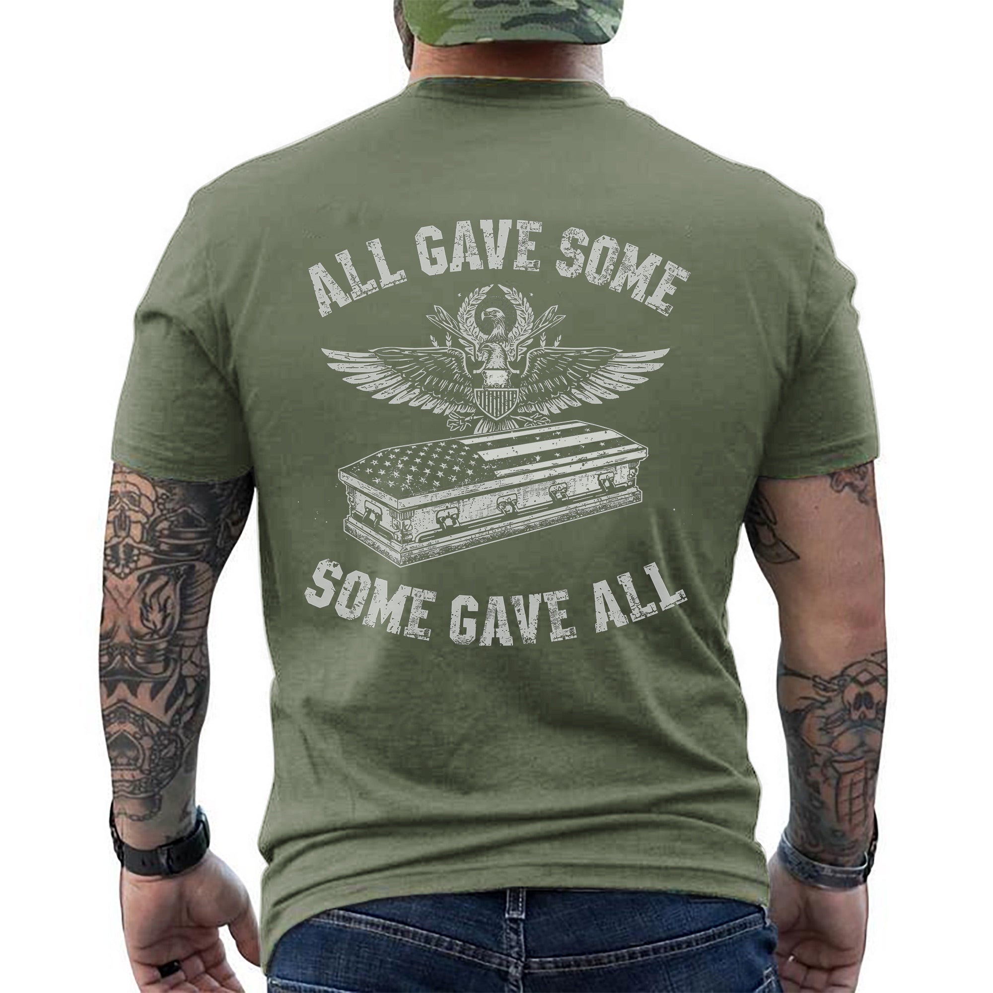 All Gave Some Some Gave All Proud US Military Veteran Patriotic Honor T-Shirt