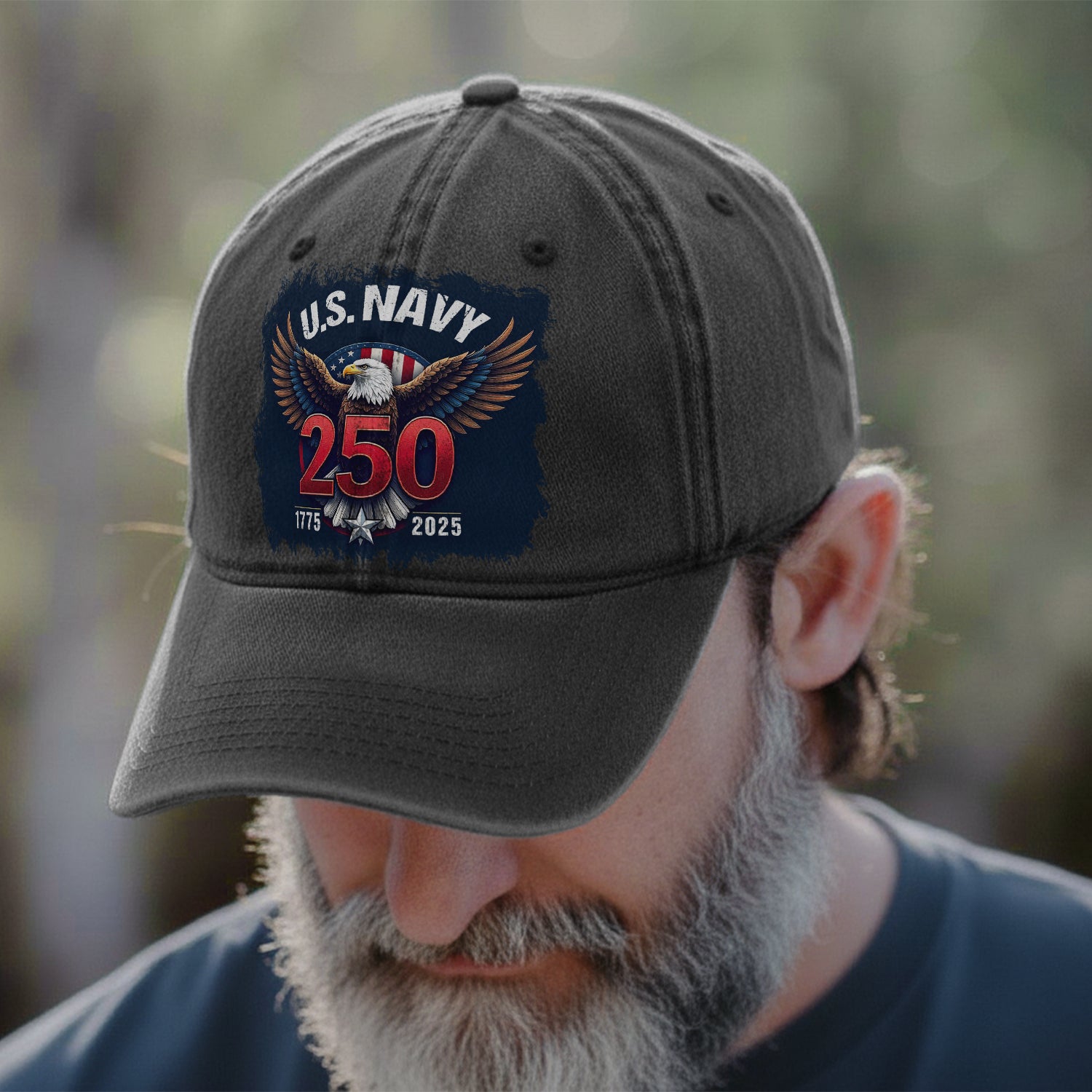 U.S. Navy Anchored in Honor Baseball Cap Secondary image