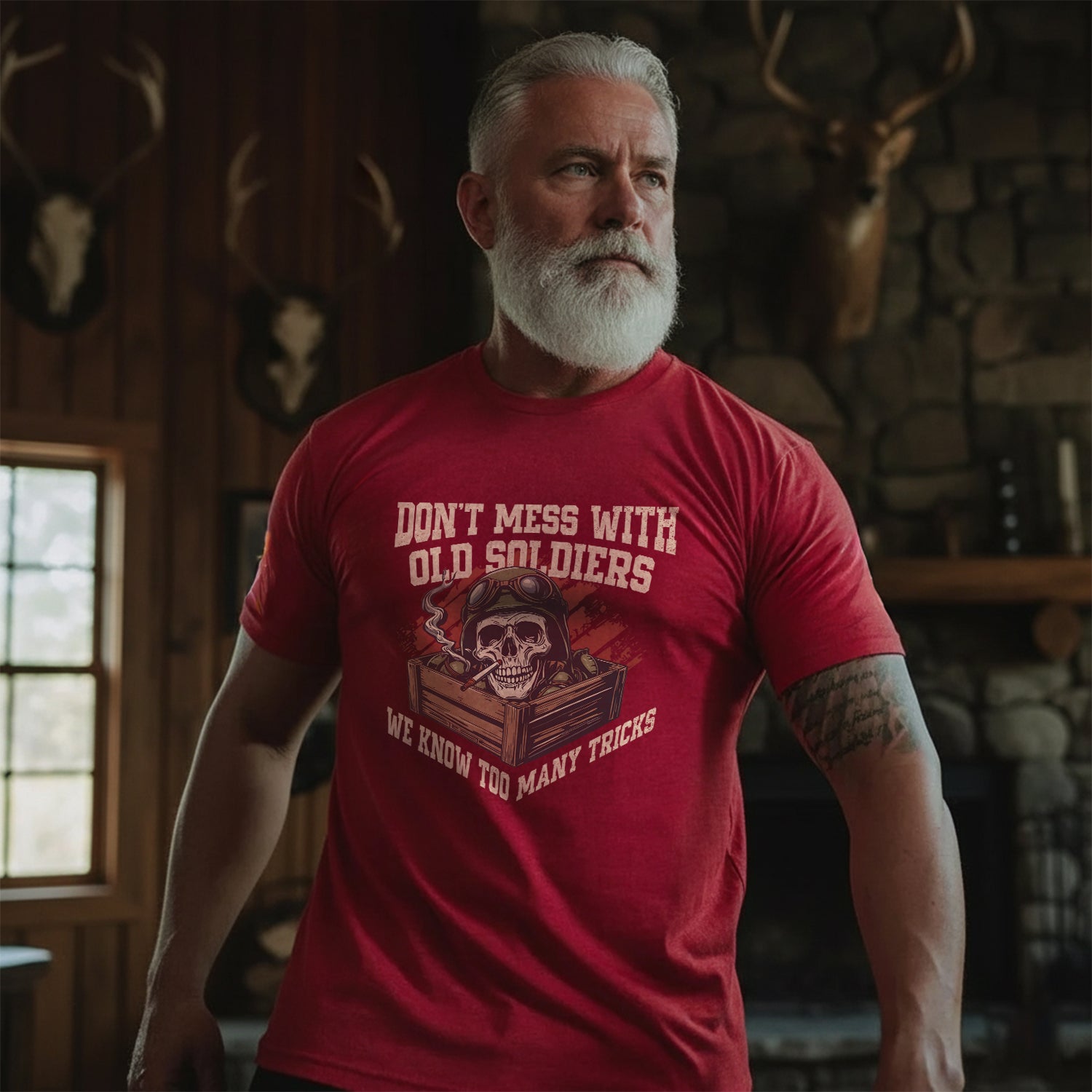 Don’t Mess With Old Soldiers We Know Too T-Shirt Secondary image