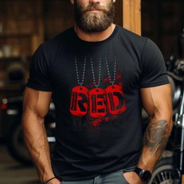 RED Remember Everyone Deployed Proud US Military Veteran Support and Honor T-Shirt