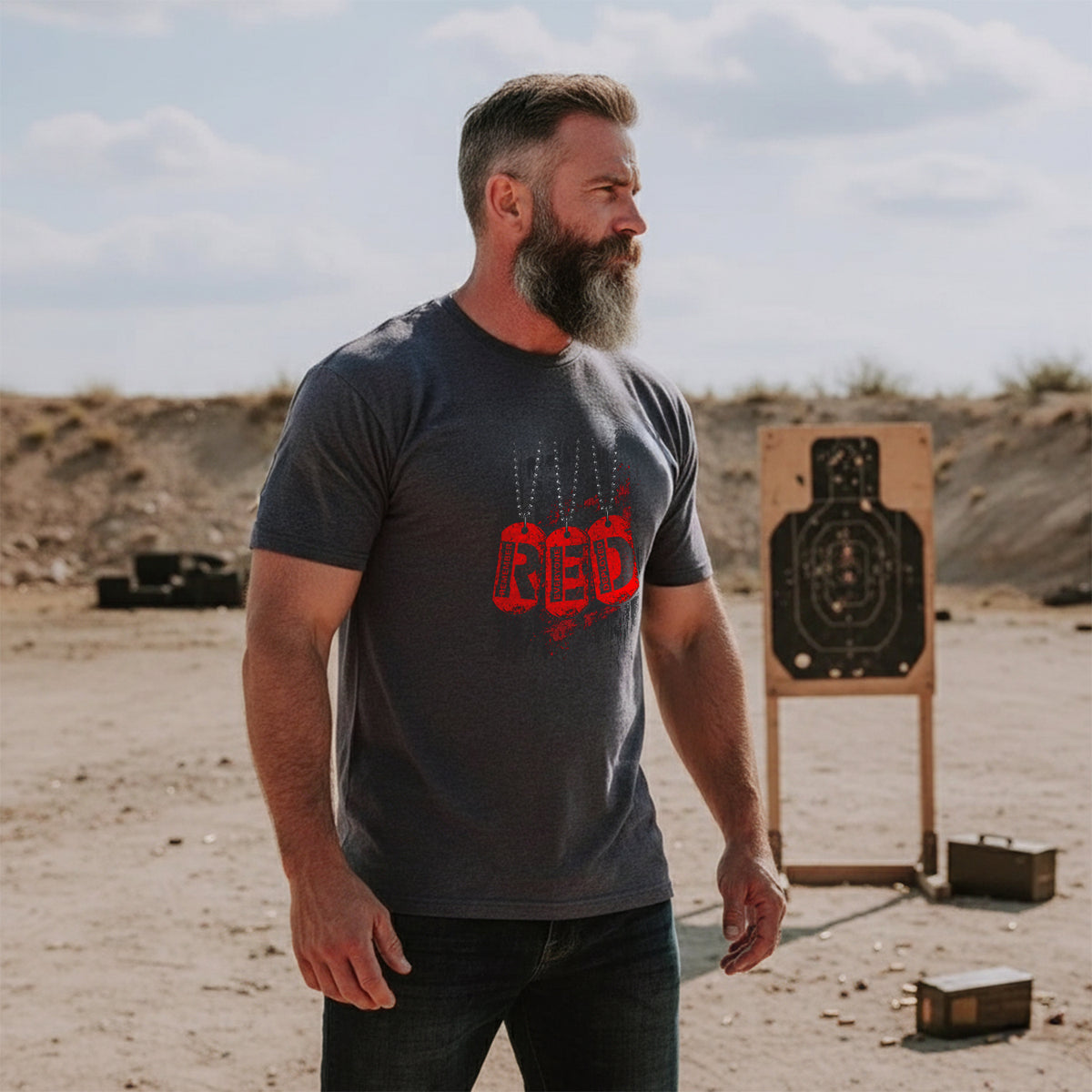 RED Remember Everyone Deployed Proud US T-Shirt