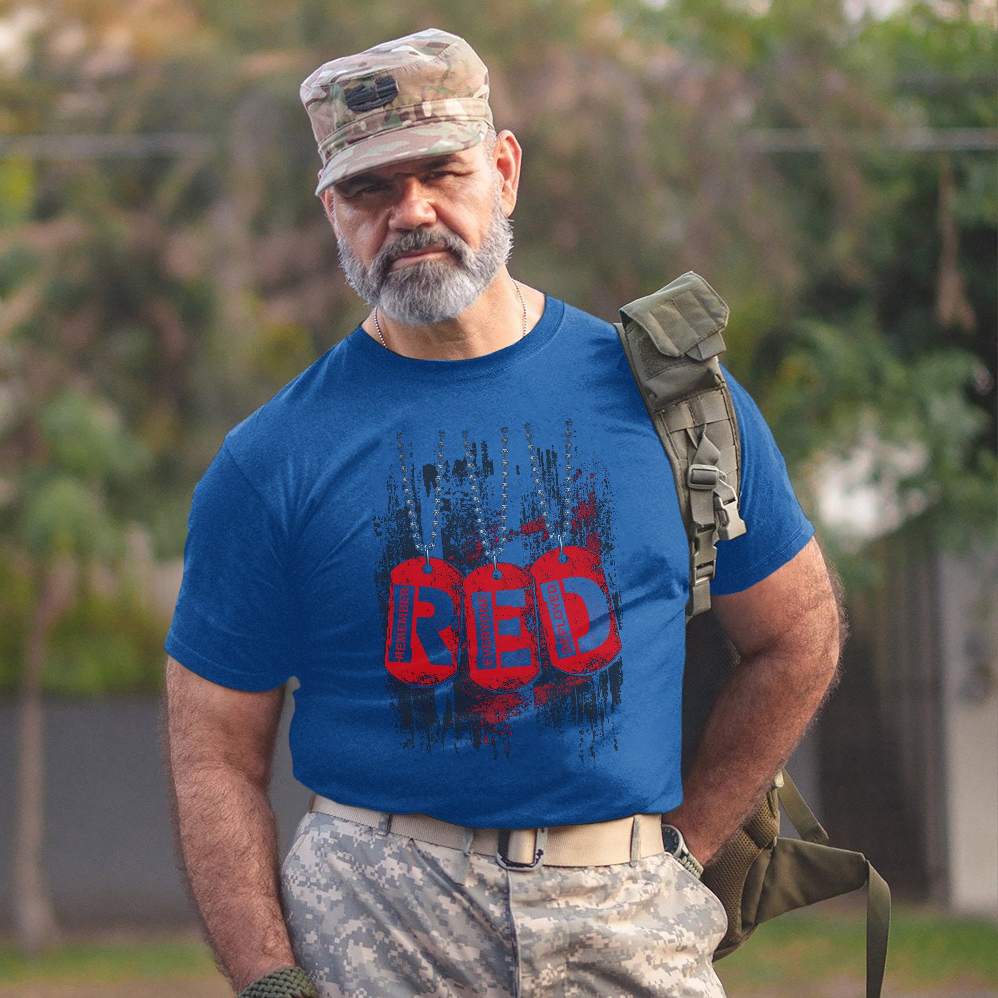 RED Remember Everyone Deployed Proud US Military Veteran Support and Honor T-Shirt
