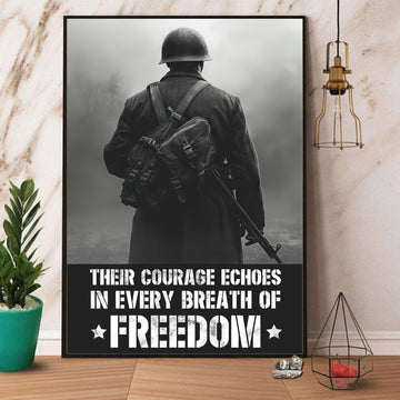 Veteran Honor Courage for Freedom Poster