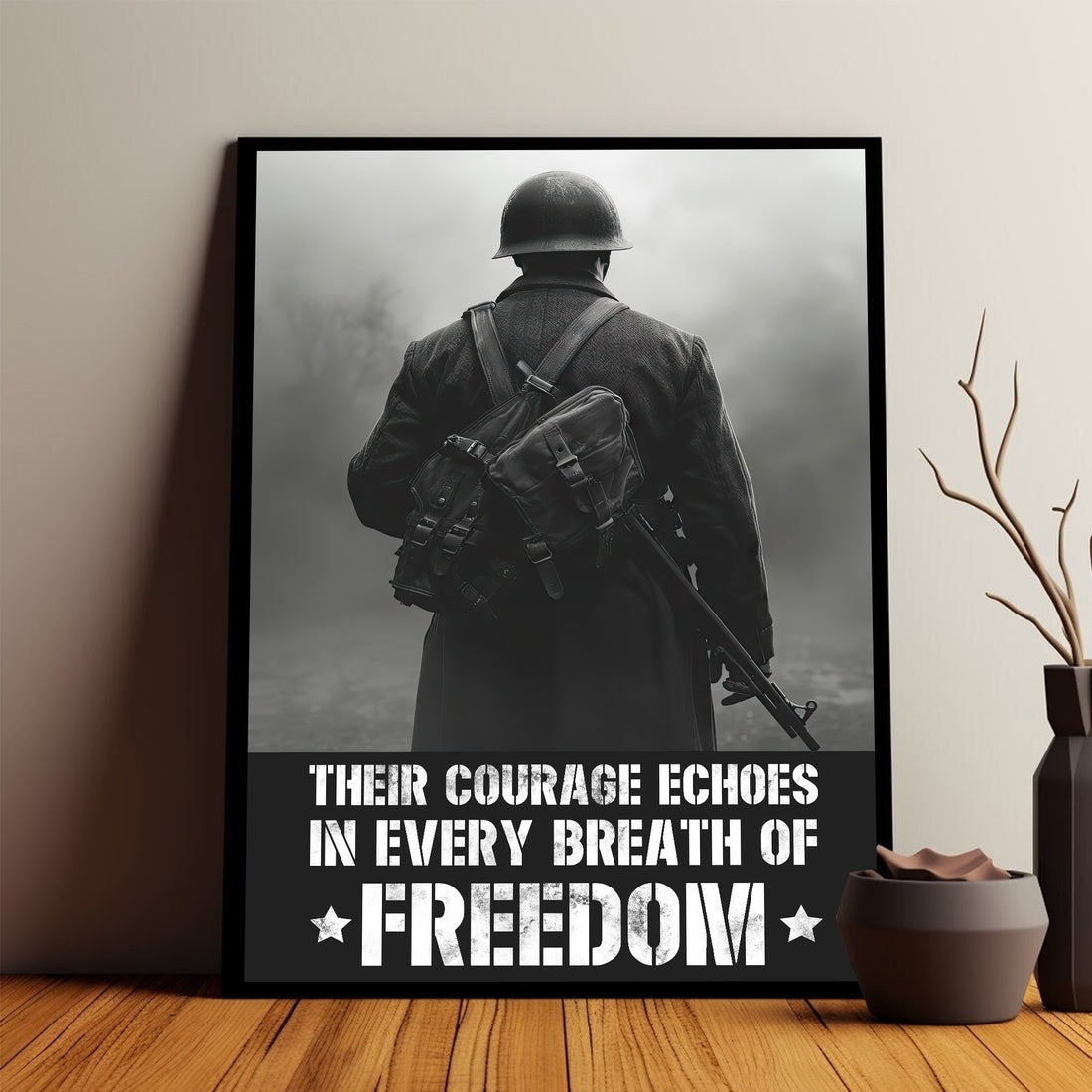 Veteran Honor Courage for Freedom Poster