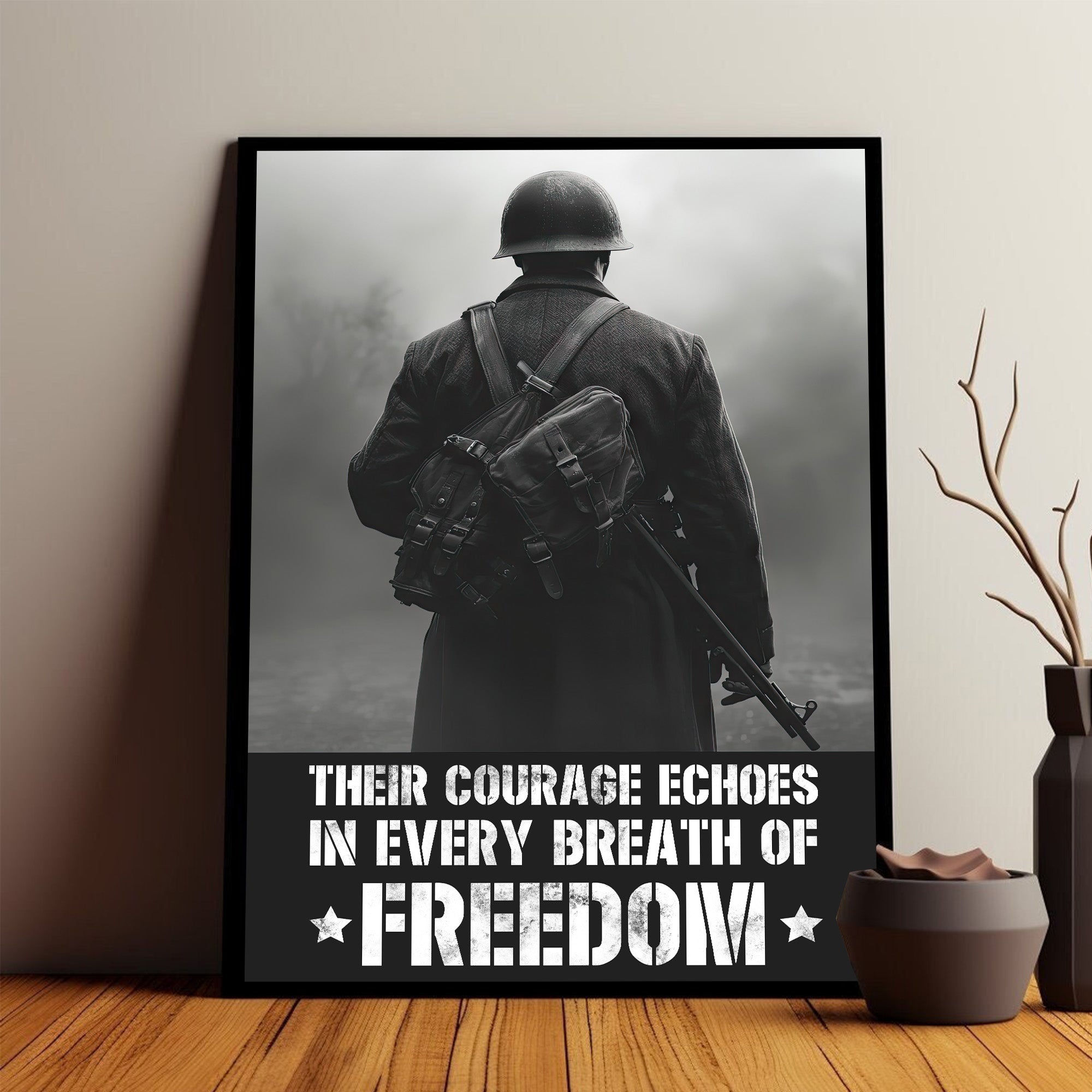 Veteran Honor Courage for Freedom Poster