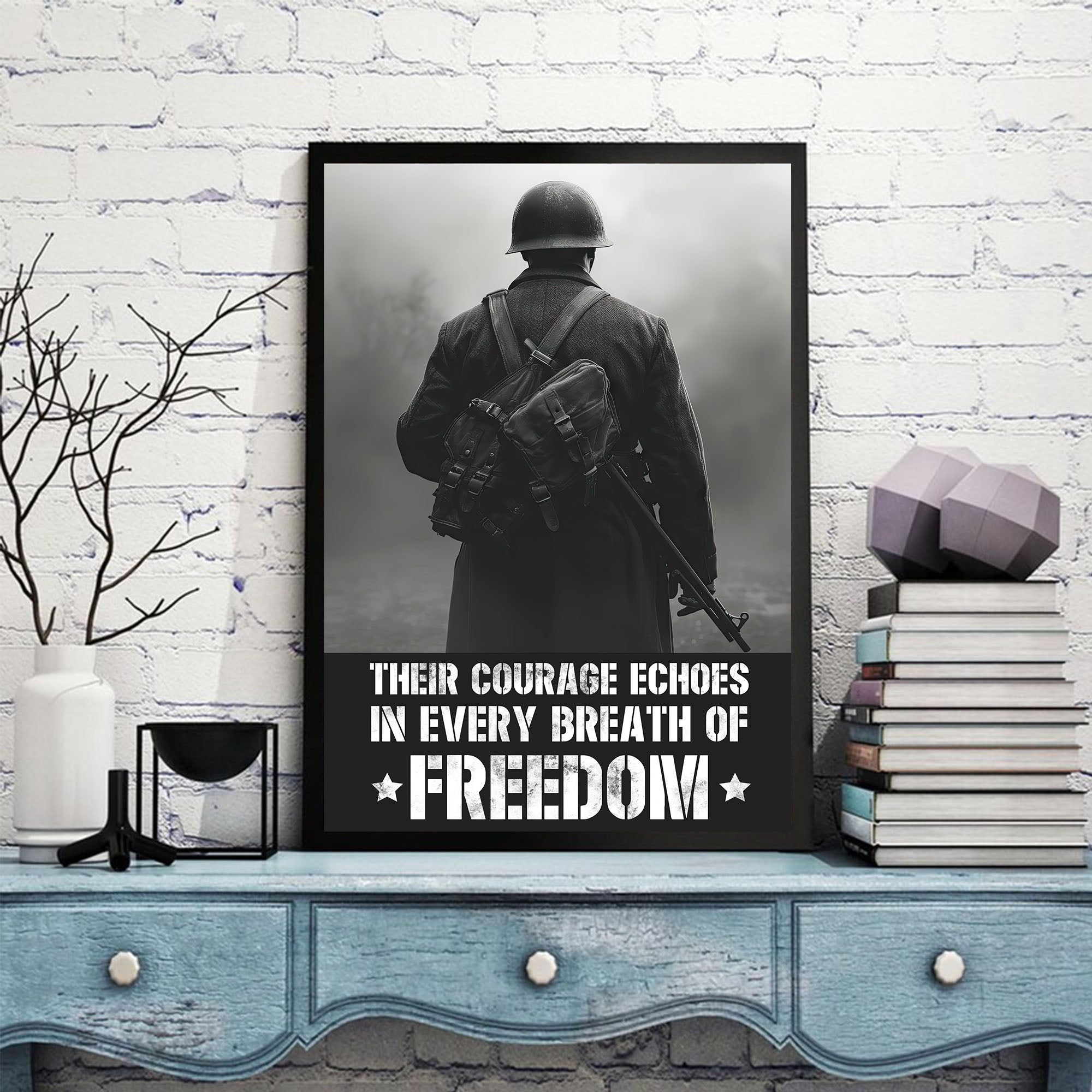 Veteran Honor Courage for Freedom Poster